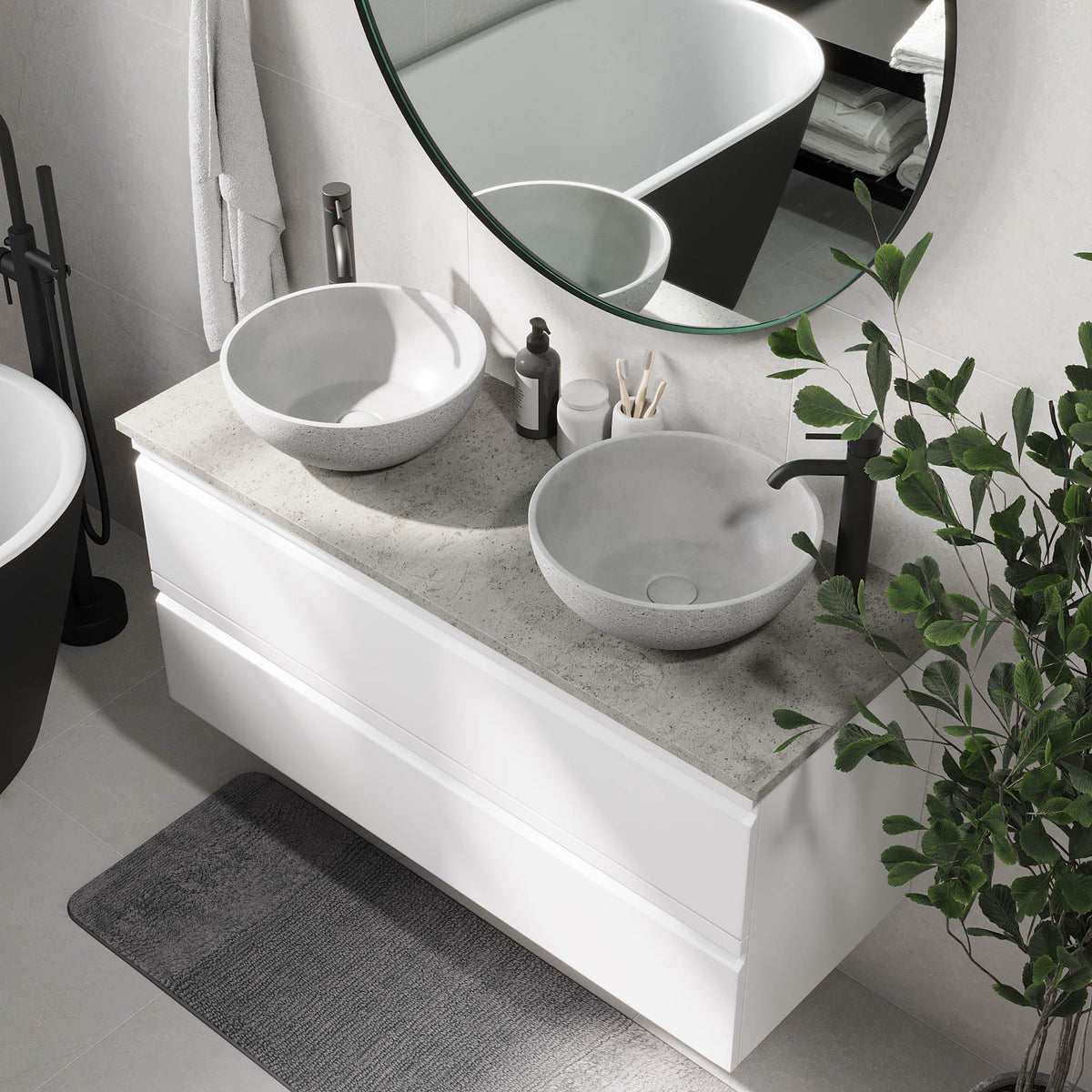 Bardufoss, Furniture Set - Code, White Mat - 120 cm - MASTERSTORE - 8595677191035 - Furniture Set - Code - 74 - 120 - 14 - 01 - 40 - 8595677191035