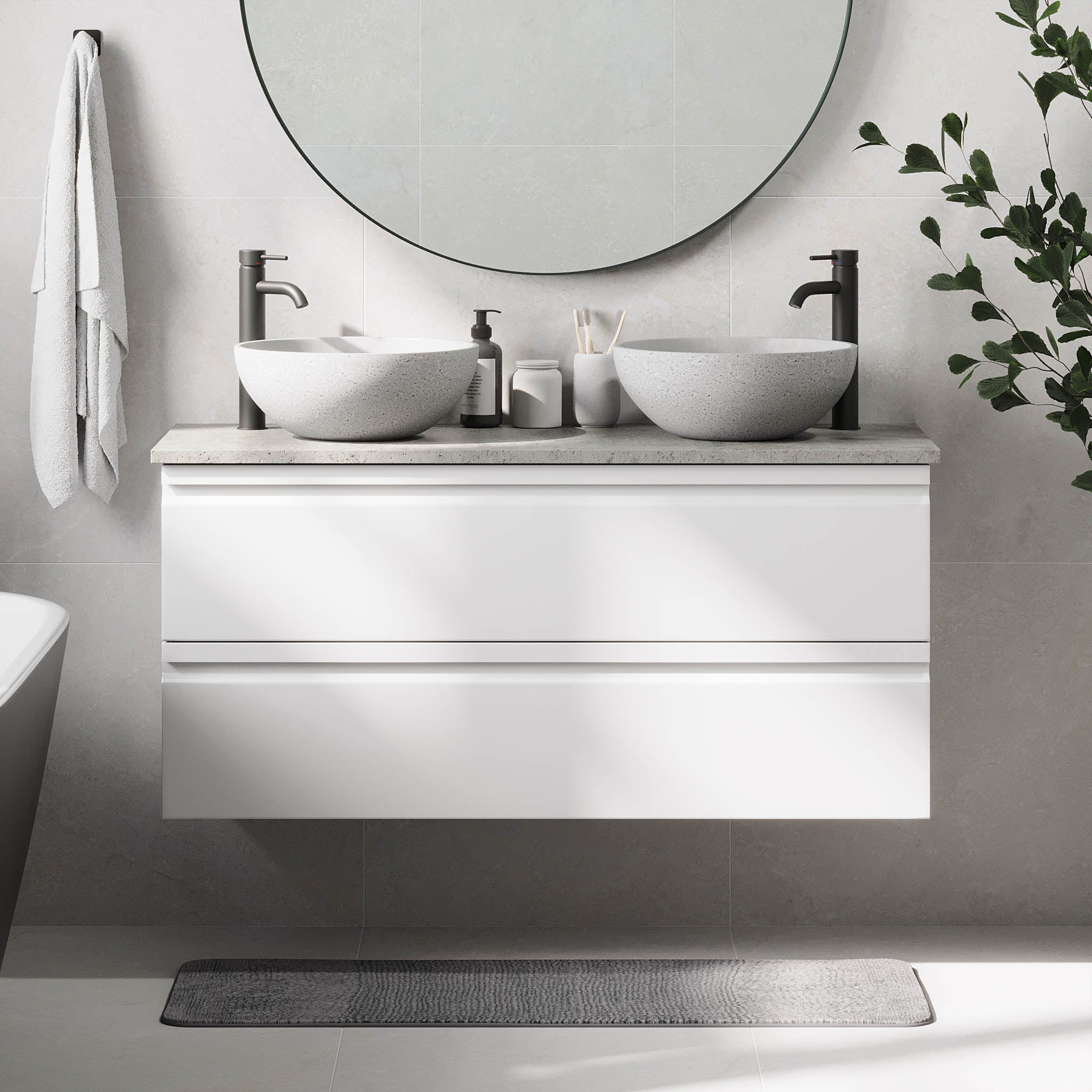 Bardufoss, Furniture Set - Code, White Mat - 120 cm - MASTERSTORE - 8595677191059 - Furniture Set - Code - 74 - 120 - 14 - 01 - 42 - 8595677191059