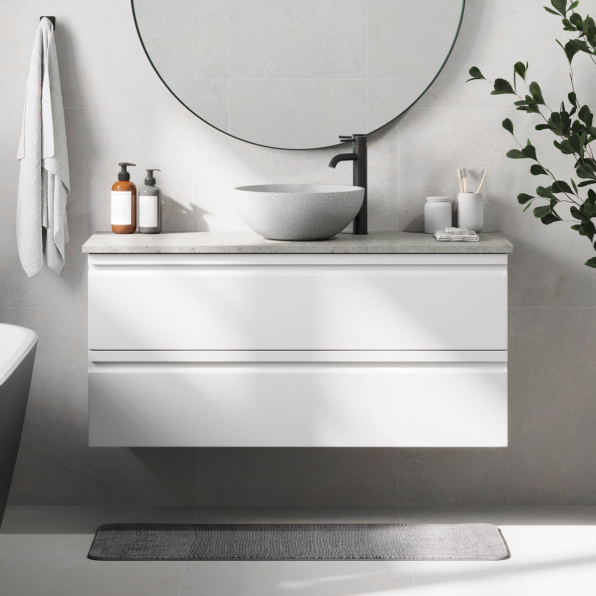 Bardufoss, Furniture Set - Code, White Mat - 120 cm - MASTERSTORE - 8595677191059 - Furniture Set - Code - 74 - 120 - 14 - 01 - 42 - 8595677191059