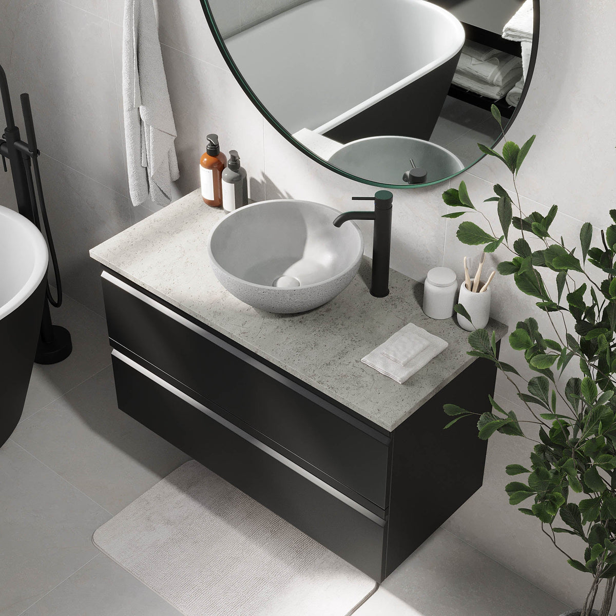 Bardufoss, Furniture Set - Code, Black Mat - 60 cm - MASTERSTORE - 8595677191066 - Furniture Set - Code - 74 - 060 - 14 - 02 - 40 - 8595677191066