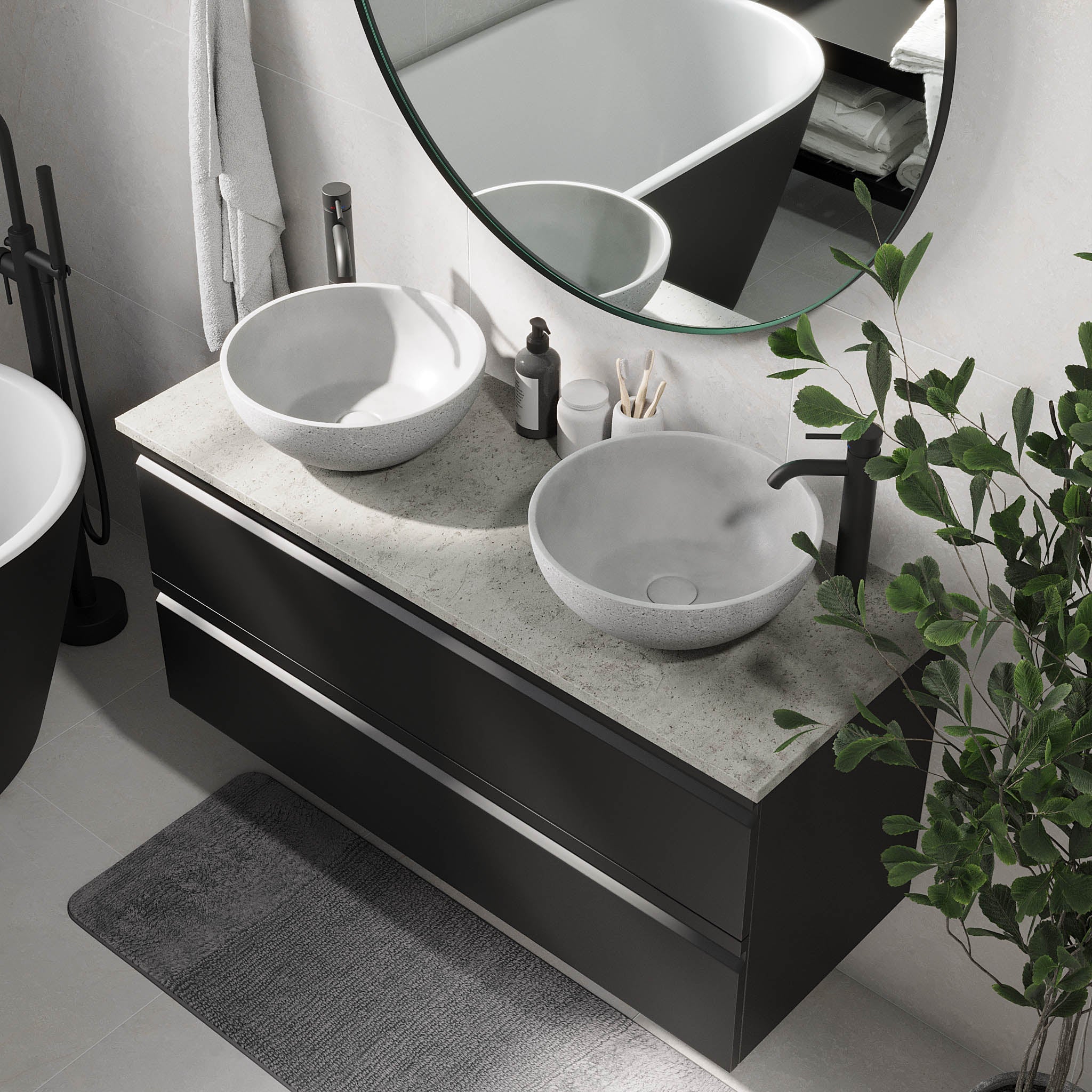 Bardufoss, Furniture Set - Code, Black Mat - 120 cm - MASTERSTORE - 8595677191097 - Furniture Set - Code - 74 - 120 - 14 - 02 - 40 - 8595677191097