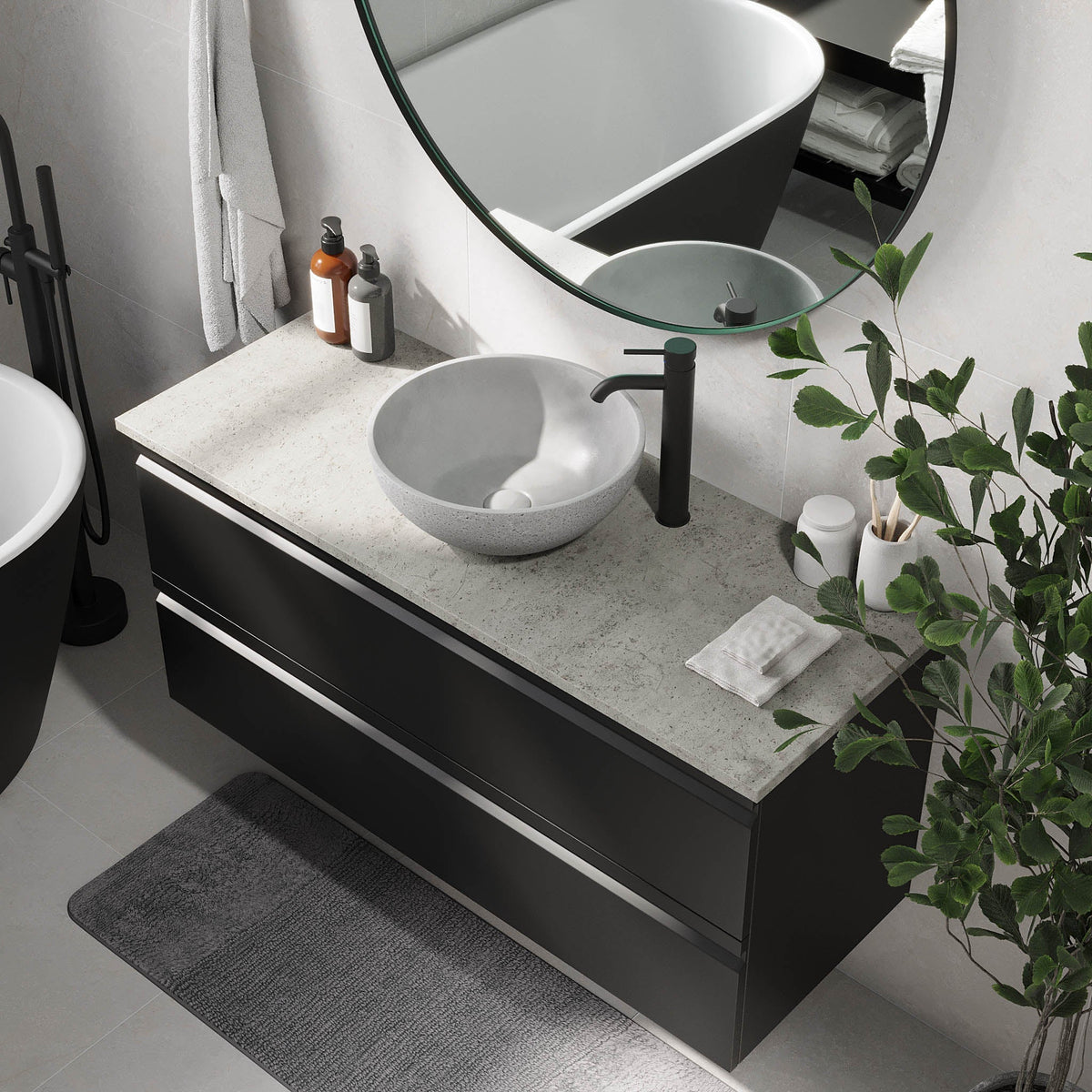 Bardufoss, Furniture Set - Code, Black Mat - 120 cm - MASTERSTORE - 8595677191097 - Furniture Set - Code - 74 - 120 - 14 - 02 - 40 - 8595677191097