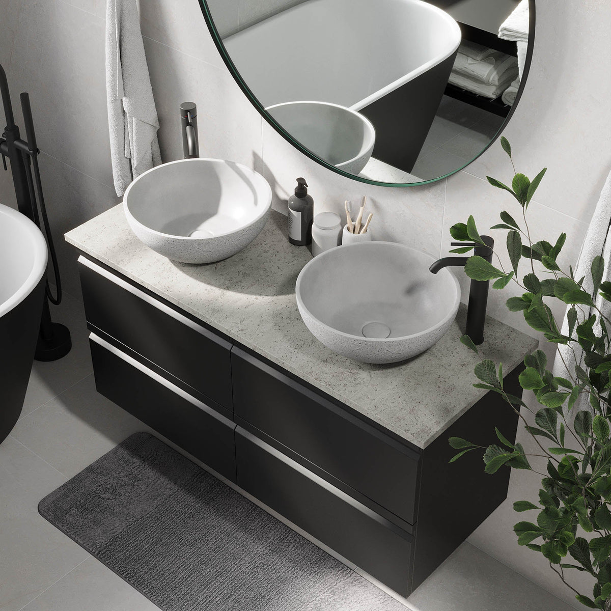 Bardufoss, Furniture Set - Code, Black Mat - 120 cm - MASTERSTORE - 8595677191097 - Furniture Set - Code - 74 - 120 - 14 - 02 - 40 - 8595677191097