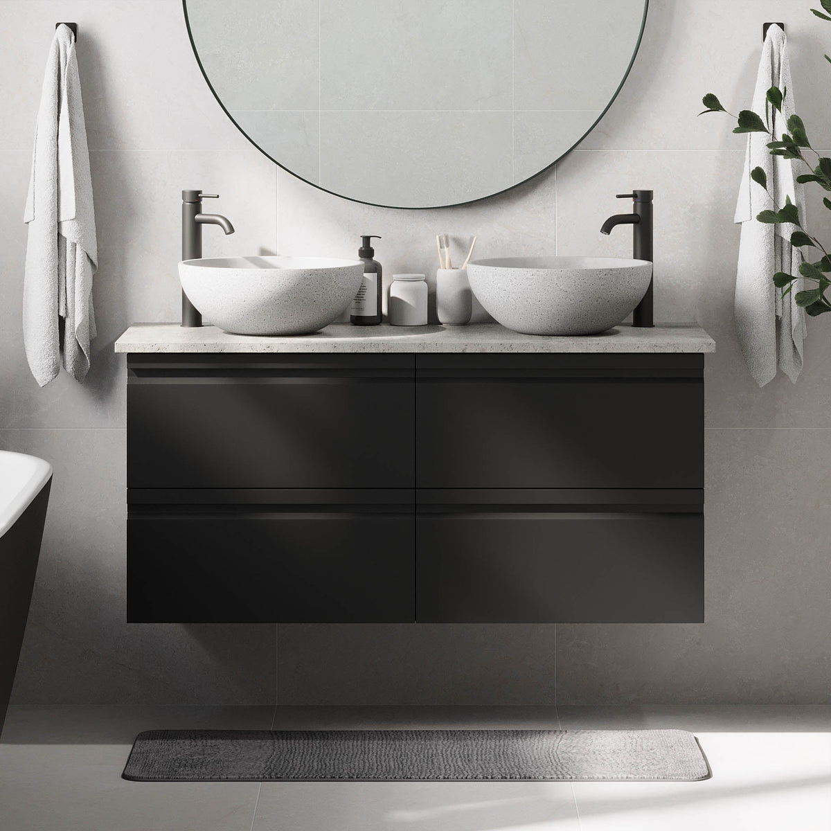 Bardufoss, Furniture Set - Code, Black Mat - 120 cm - MASTERSTORE - 8595677191097 - Furniture Set - Code - 74 - 120 - 14 - 02 - 40 - 8595677191097