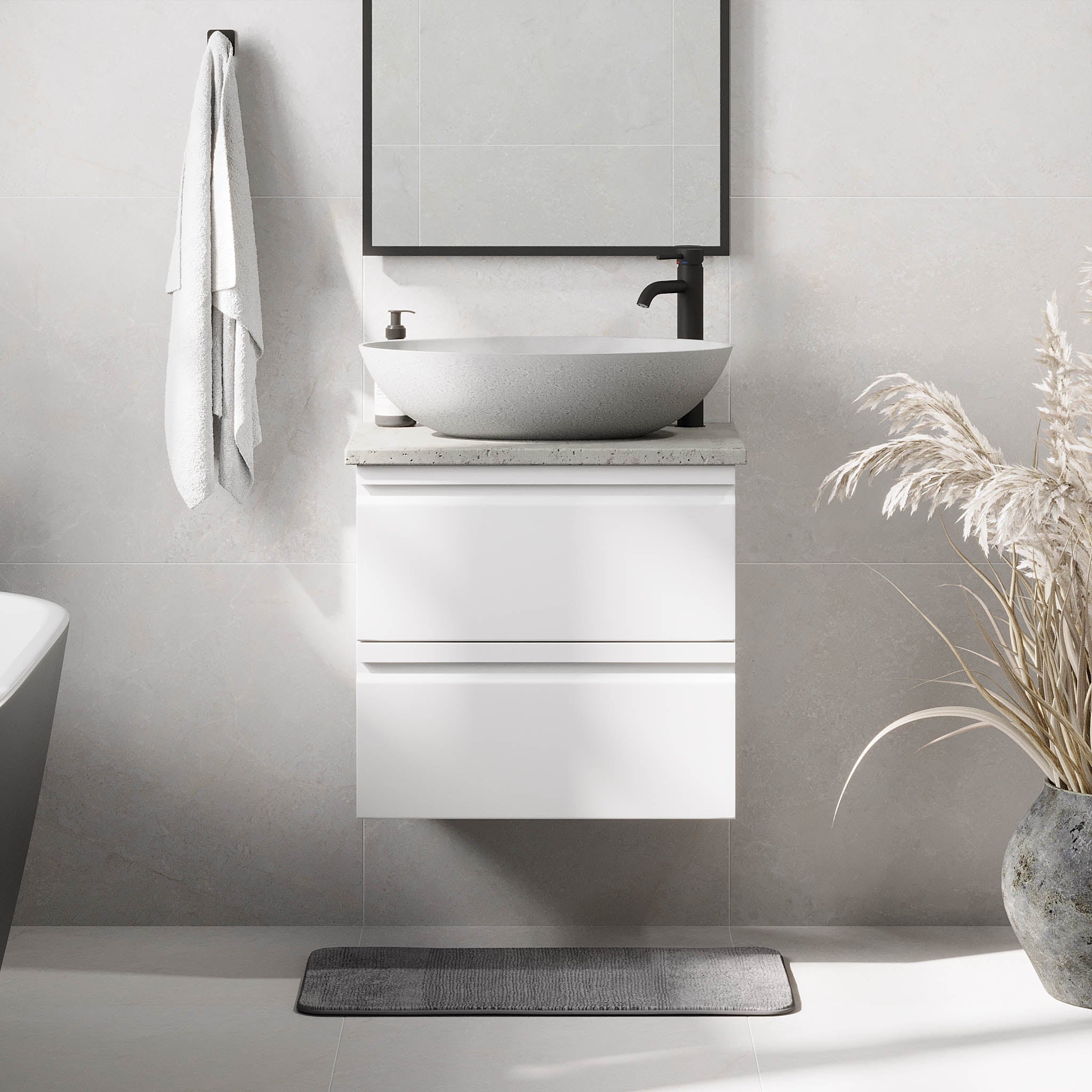 Odda, Furniture Set - Code, White Mat - 60 cm - MASTERSTORE - 8595677191189 - Furniture Set - Code - 74 - 060 - 16 - 01 - 40 - 8595677191189
