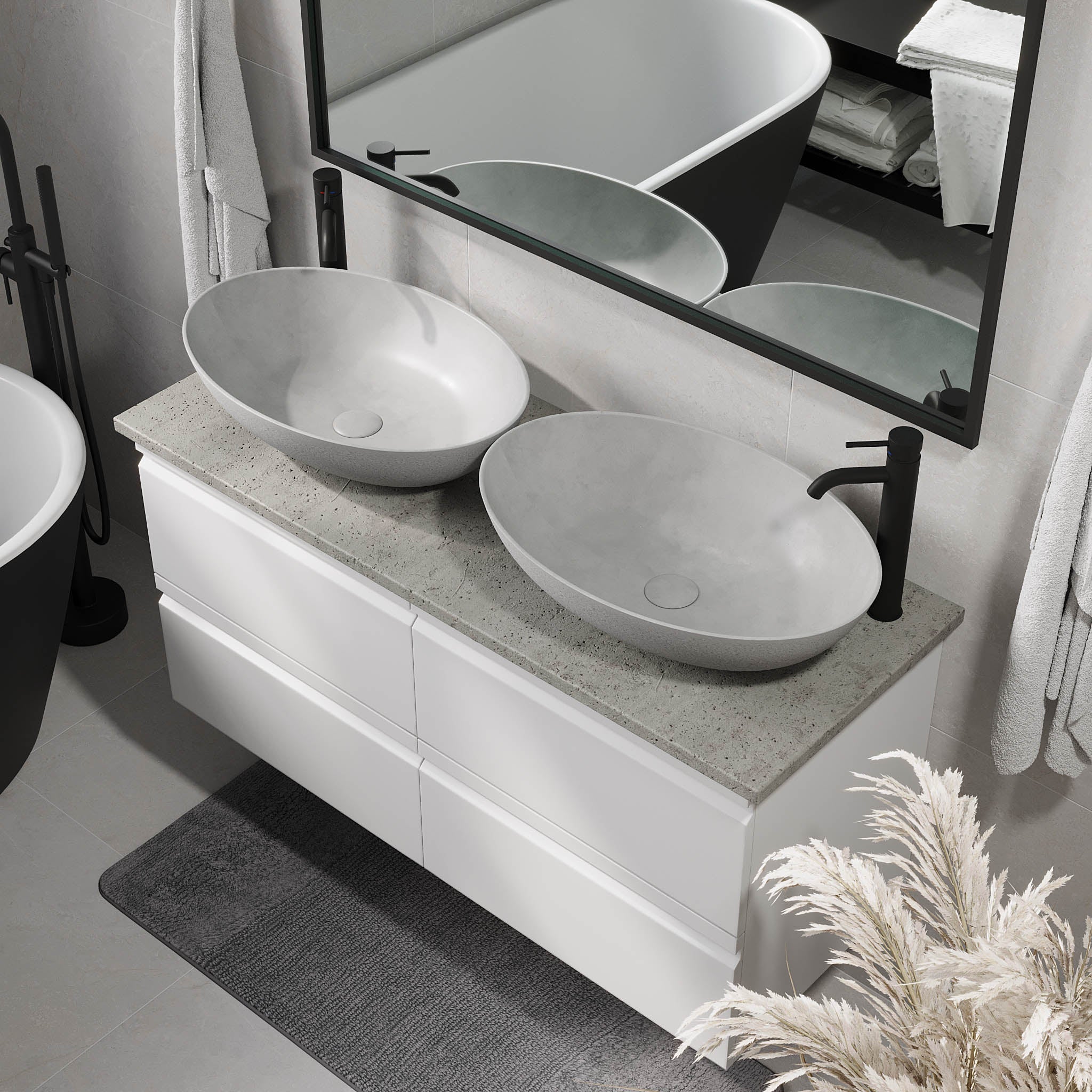 Odda, Furniture Set - Code, White Mat - 120 cm - MASTERSTORE - 8595677191219 - Furniture Set - Code - 74 - 120 - 16 - 01 - 40 - 8595677191219