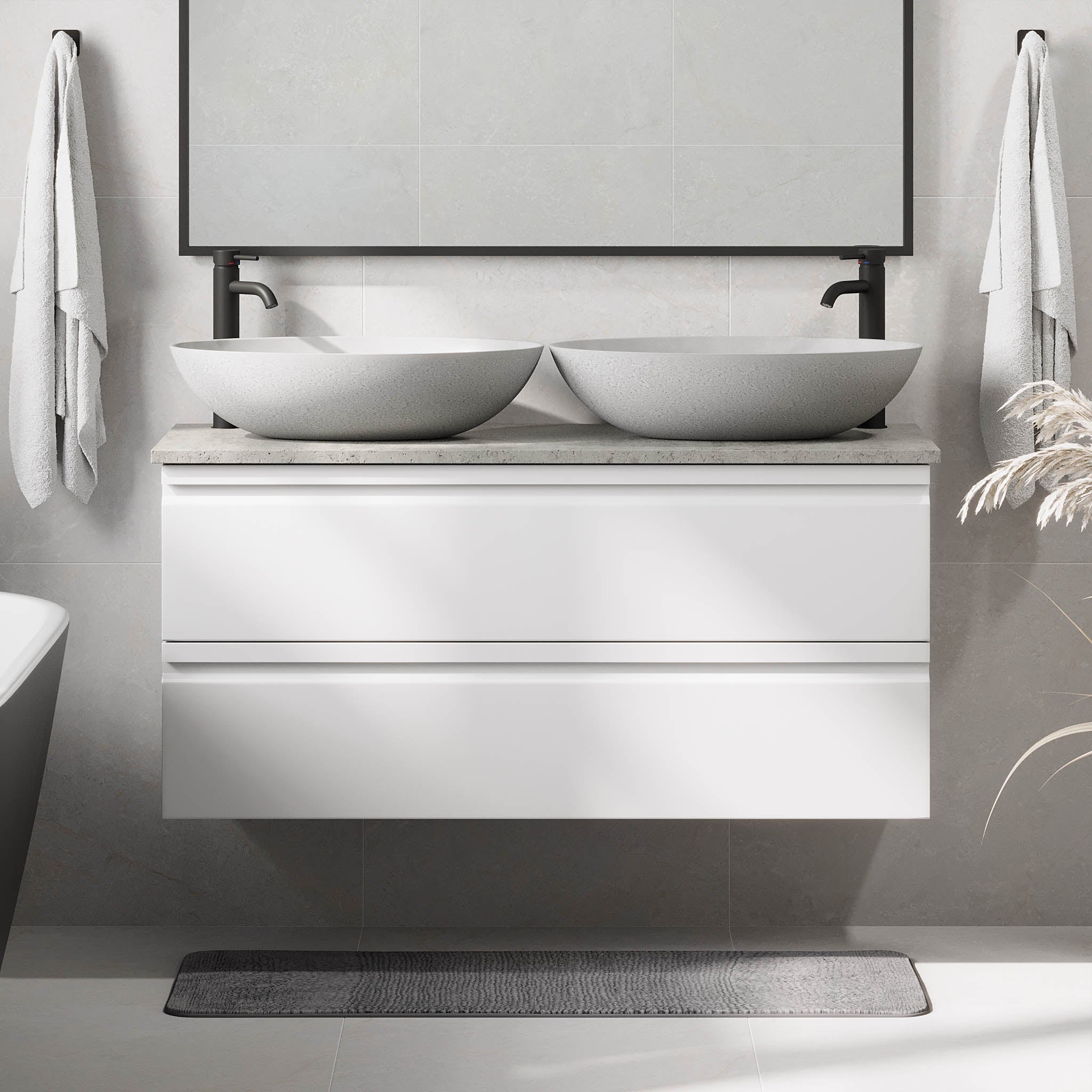 Odda, Furniture Set - Code, White Mat - 120 cm - MASTERSTORE - 8595677191233 - Furniture Set - Code - 74 - 120 - 16 - 01 - 42 - 8595677191233
