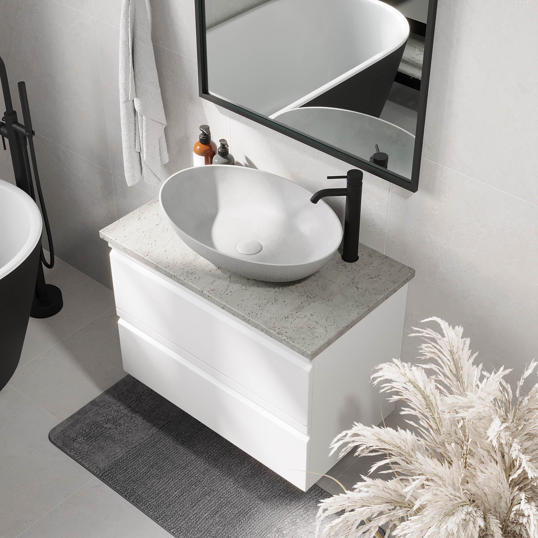Odda, Furniture Set - Code, White Mat - 120 cm - MASTERSTORE - 8595677191233 - Furniture Set - Code - 74 - 120 - 16 - 01 - 42 - 8595677191233