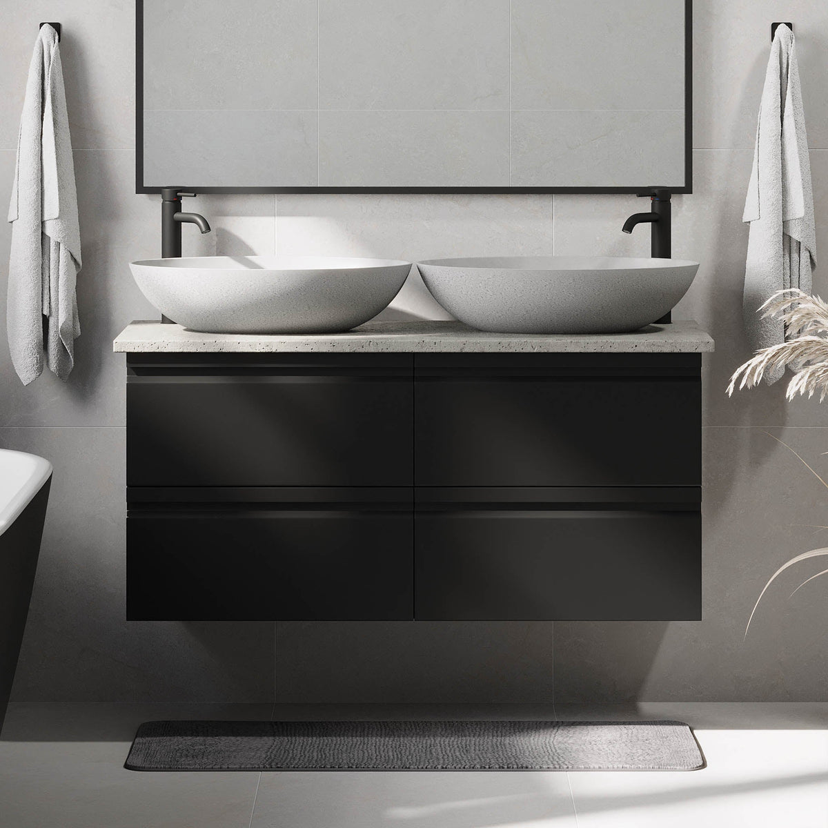 Odda, Furniture Set - Code, Black Mat - 60 cm - MASTERSTORE - 8595677191240 - Furniture Set - Code - 74 - 060 - 16 - 02 - 40 - 8595677191240