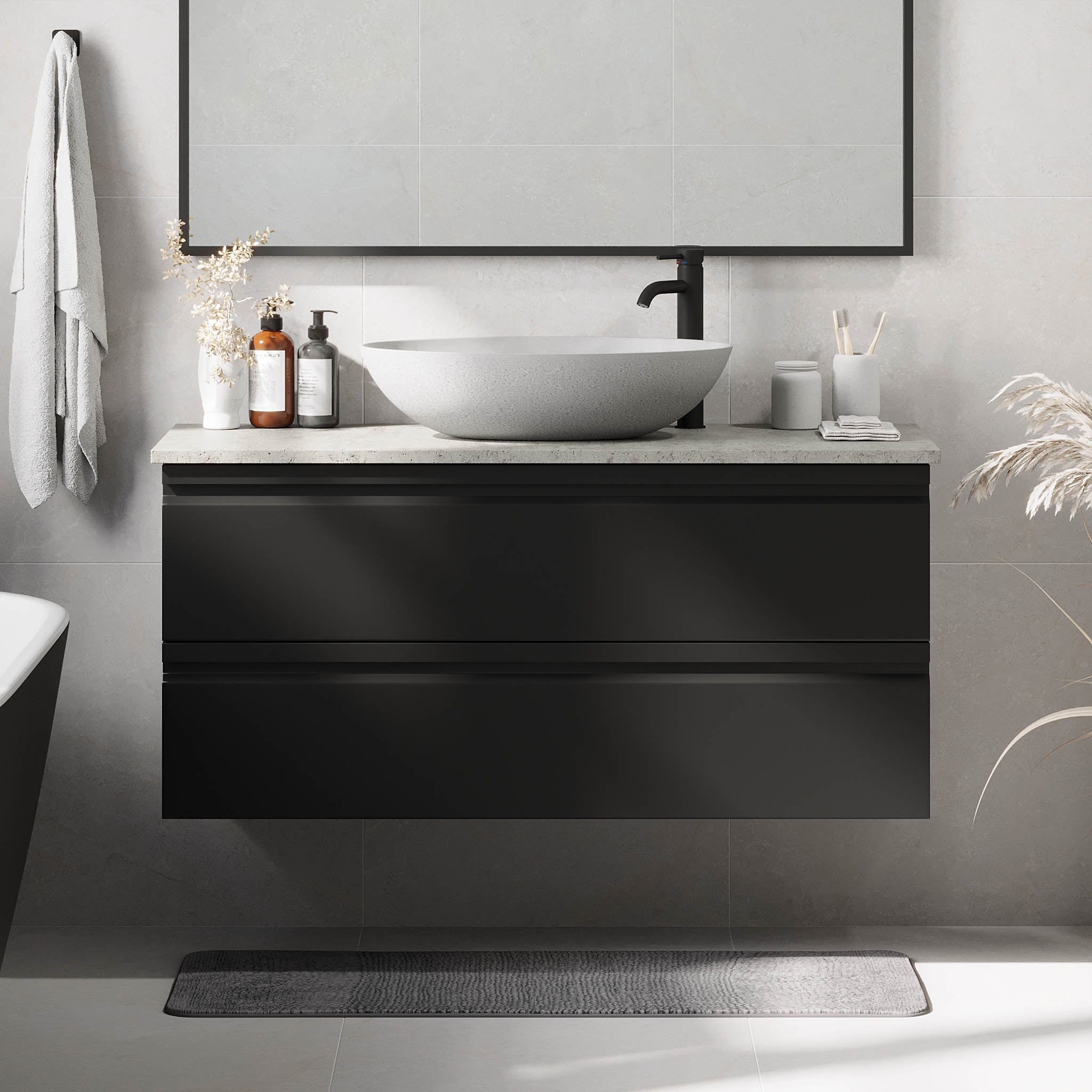 Odda, Furniture Set - Code, Black Mat - 120 cm - MASTERSTORE - 8595677191271 - Furniture Set - Code - 74 - 120 - 16 - 02 - 40 - 8595677191271