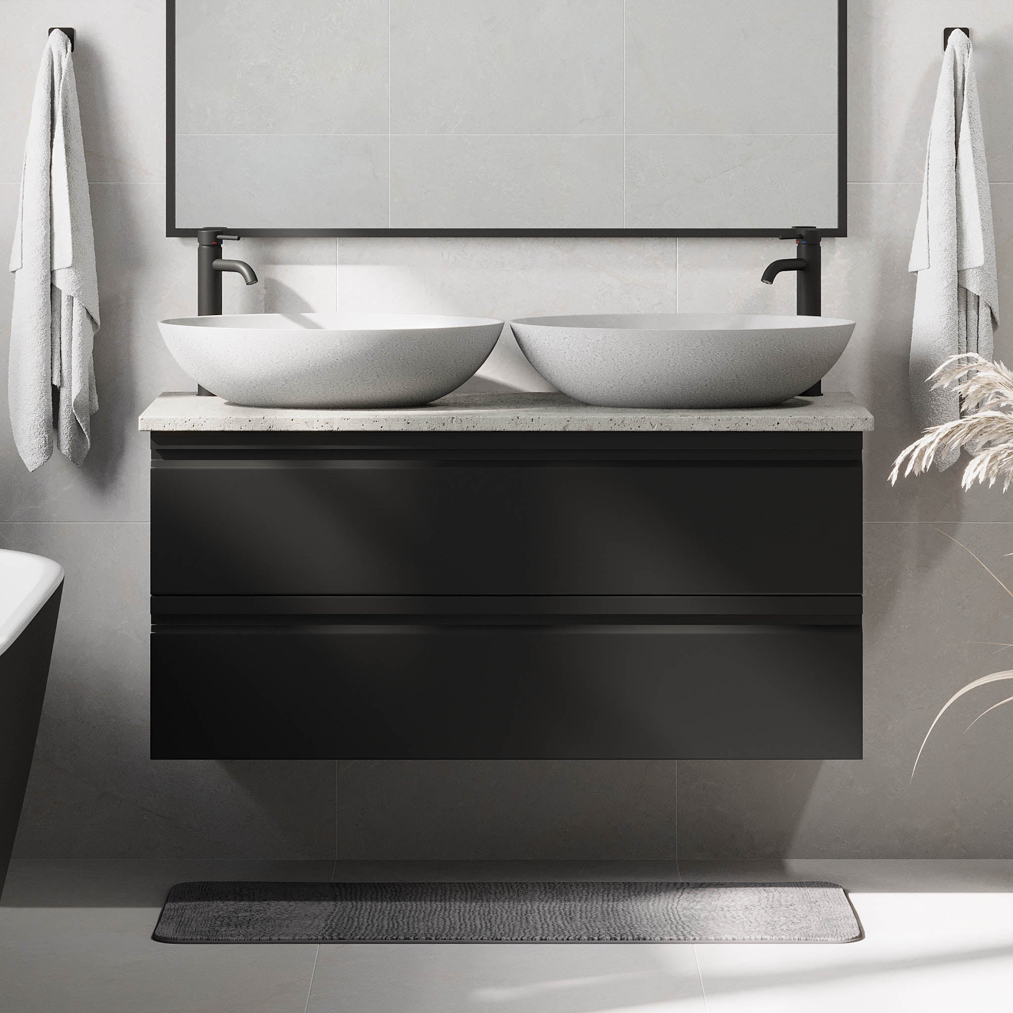 Odda, Furniture Set - Code, Black Mat - 120 cm - MASTERSTORE - 8595677191295 - Furniture Set - Code - 74 - 120 - 16 - 02 - 42 - 8595677191295