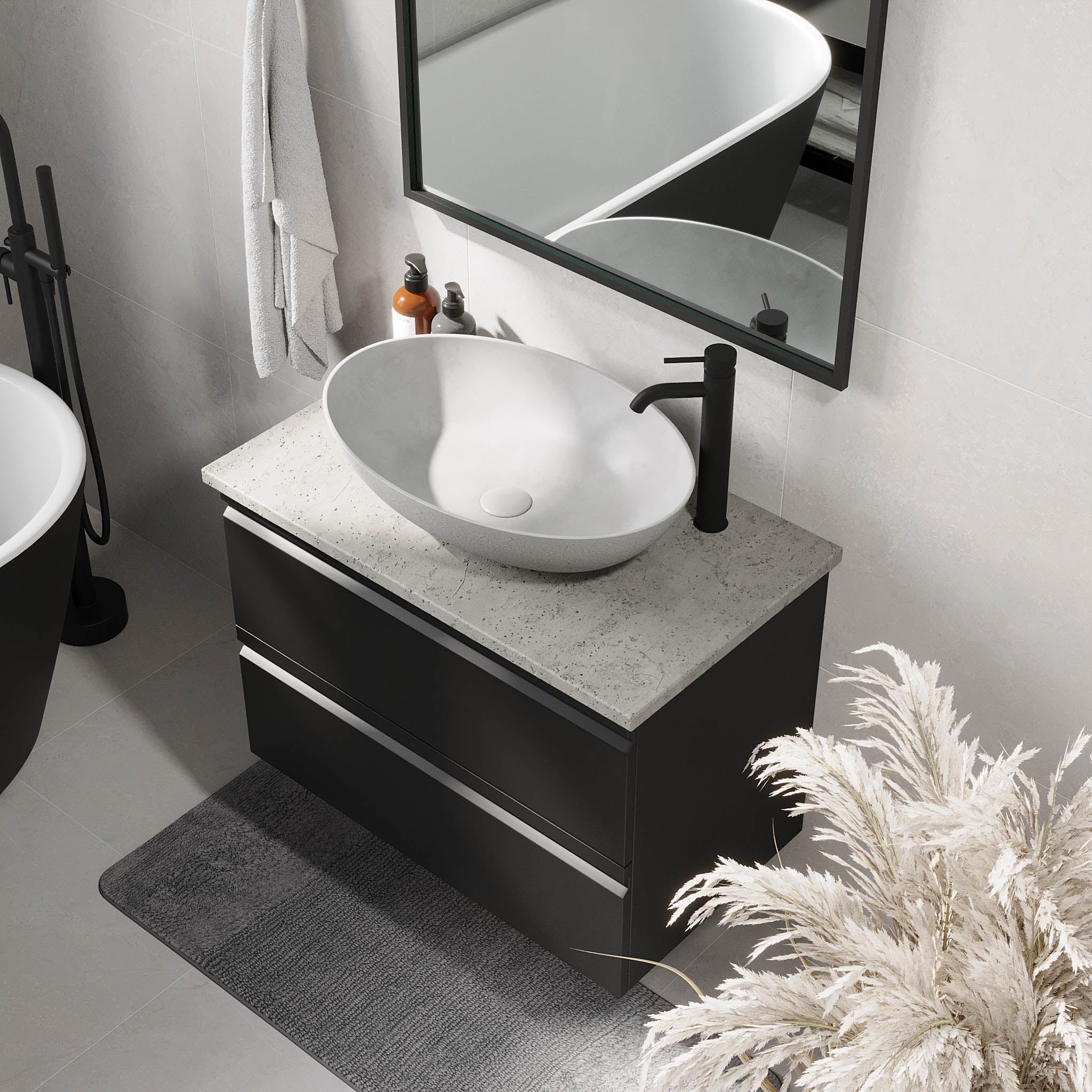 Odda, Furniture Set - Code, Black Mat - 120 cm - MASTERSTORE - 8595677191295 - Furniture Set - Code - 74 - 120 - 16 - 02 - 42 - 8595677191295