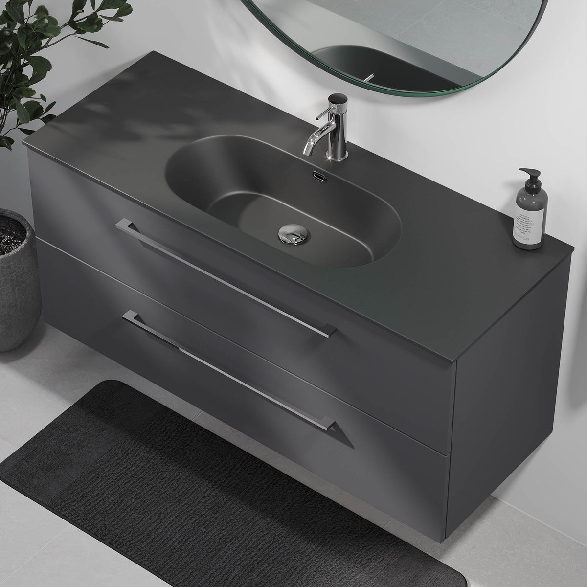 Horten, Furniture Set - Code, Grey Anthracite - 120 cm - MASTERSTORE - 8595677192230 - Furniture Set - Code - 75 - 120 - 60 - 43 - 42 - 8595677192230