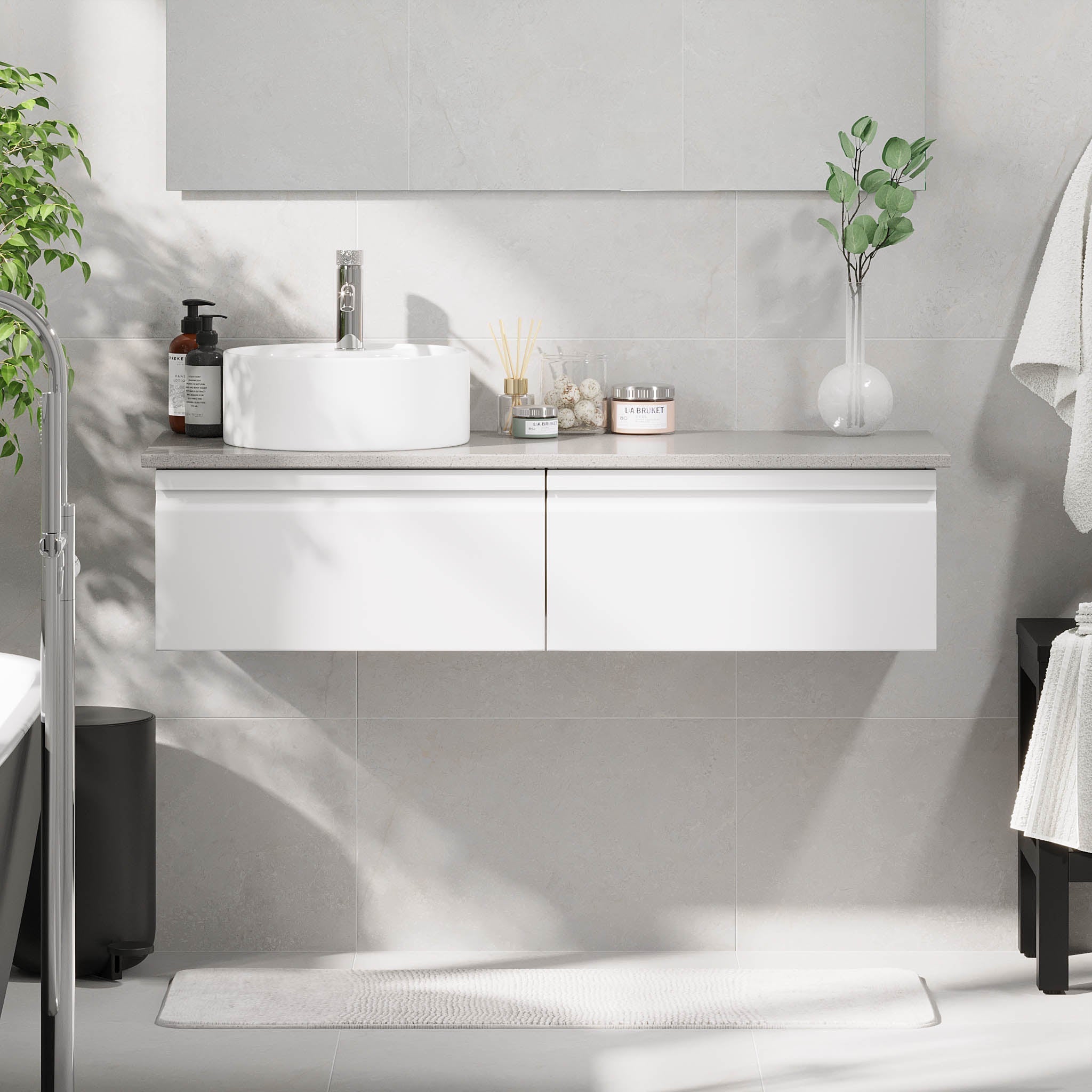 Mirage, Furniture Set - Code, White Mat - 80 cm - MASTERSTORE - 8595677192599 - Furniture Set - Code - 89 - 080 - 03 - 01 - 40 - 8595677192599