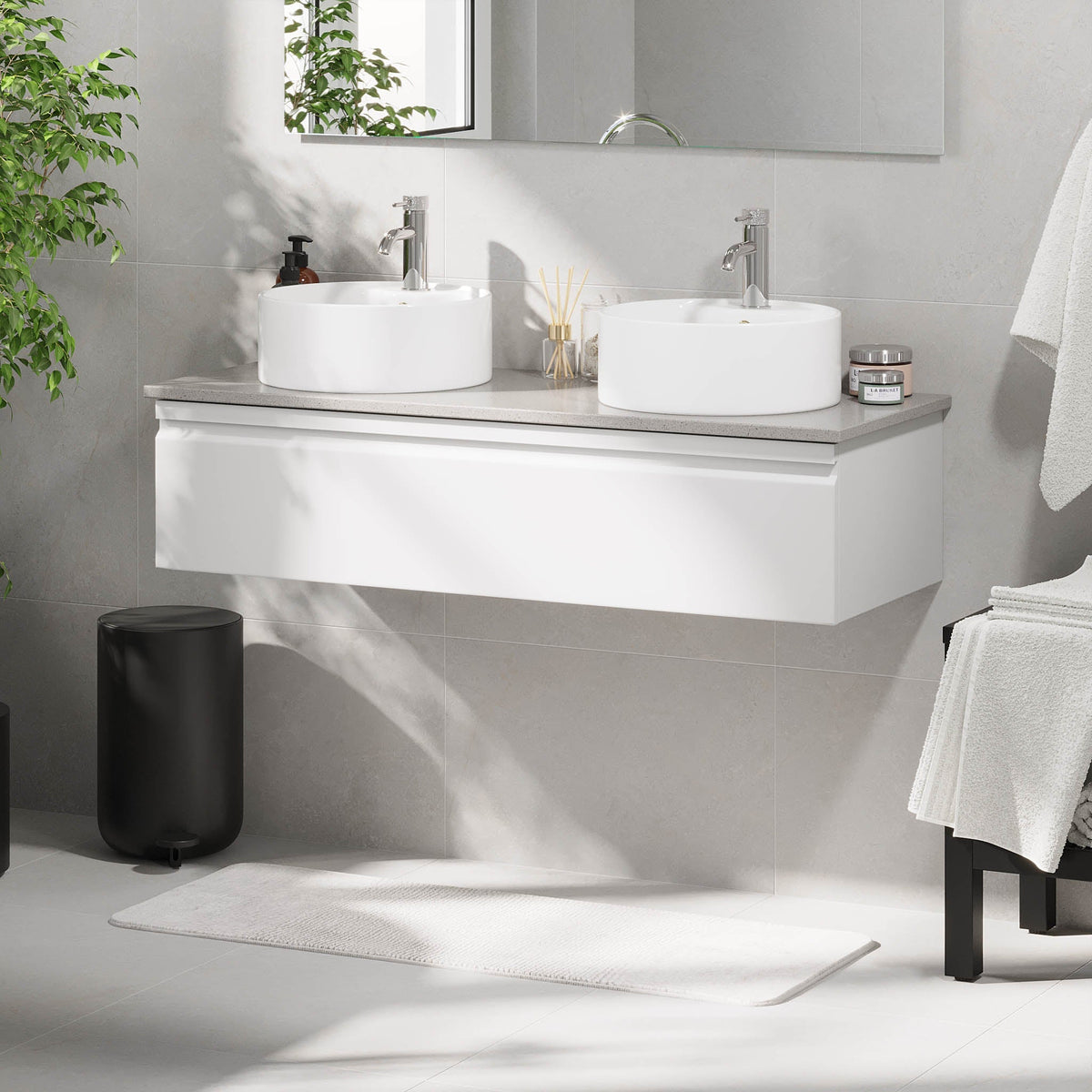 Mirage, Furniture Set - Code, White Mat - 80 cm - MASTERSTORE - 8595677192599 - Furniture Set - Code - 89 - 080 - 03 - 01 - 40 - 8595677192599