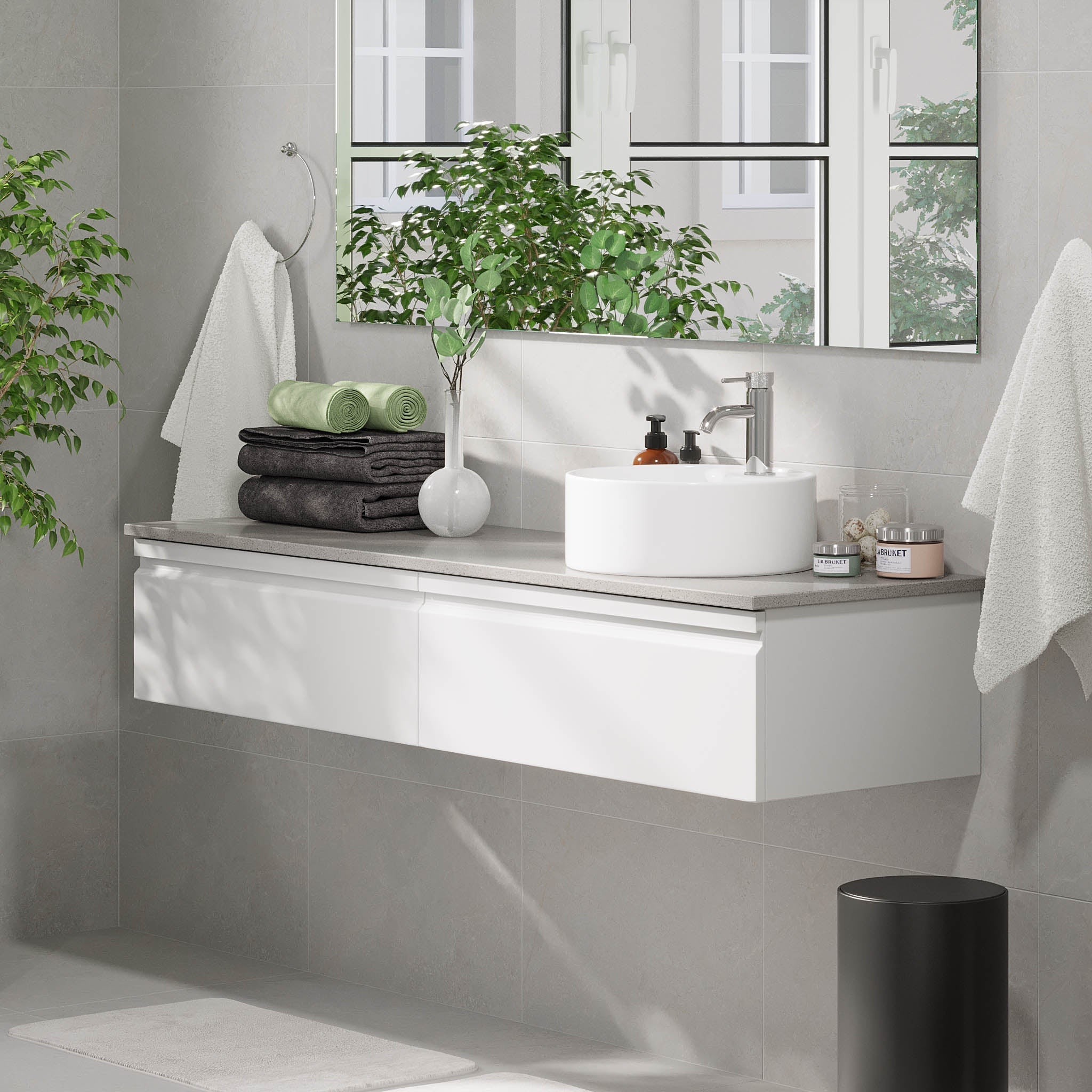 Mirage, Furniture Set - Code, White Mat - 80 cm - MASTERSTORE - 8595677192599 - Furniture Set - Code - 89 - 080 - 03 - 01 - 40 - 8595677192599