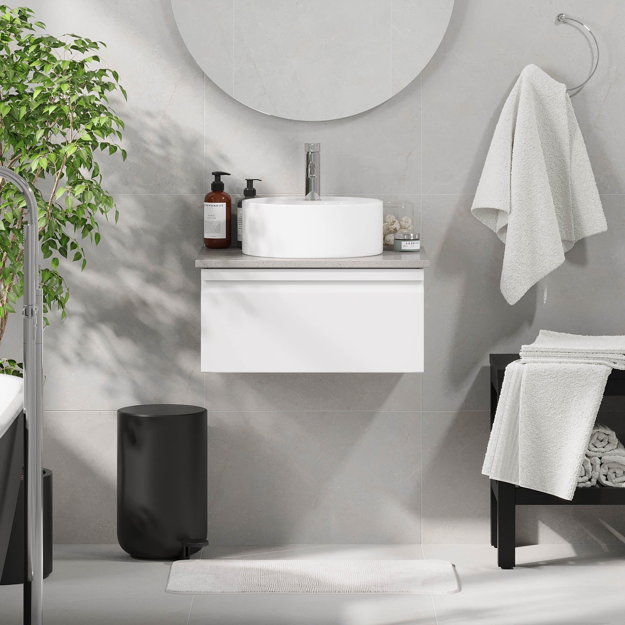 Mirage, Furniture Set - Code, White Mat - 80 cm - MASTERSTORE - 8595677192599 - Furniture Set - Code - 89 - 080 - 03 - 01 - 40 - 8595677192599