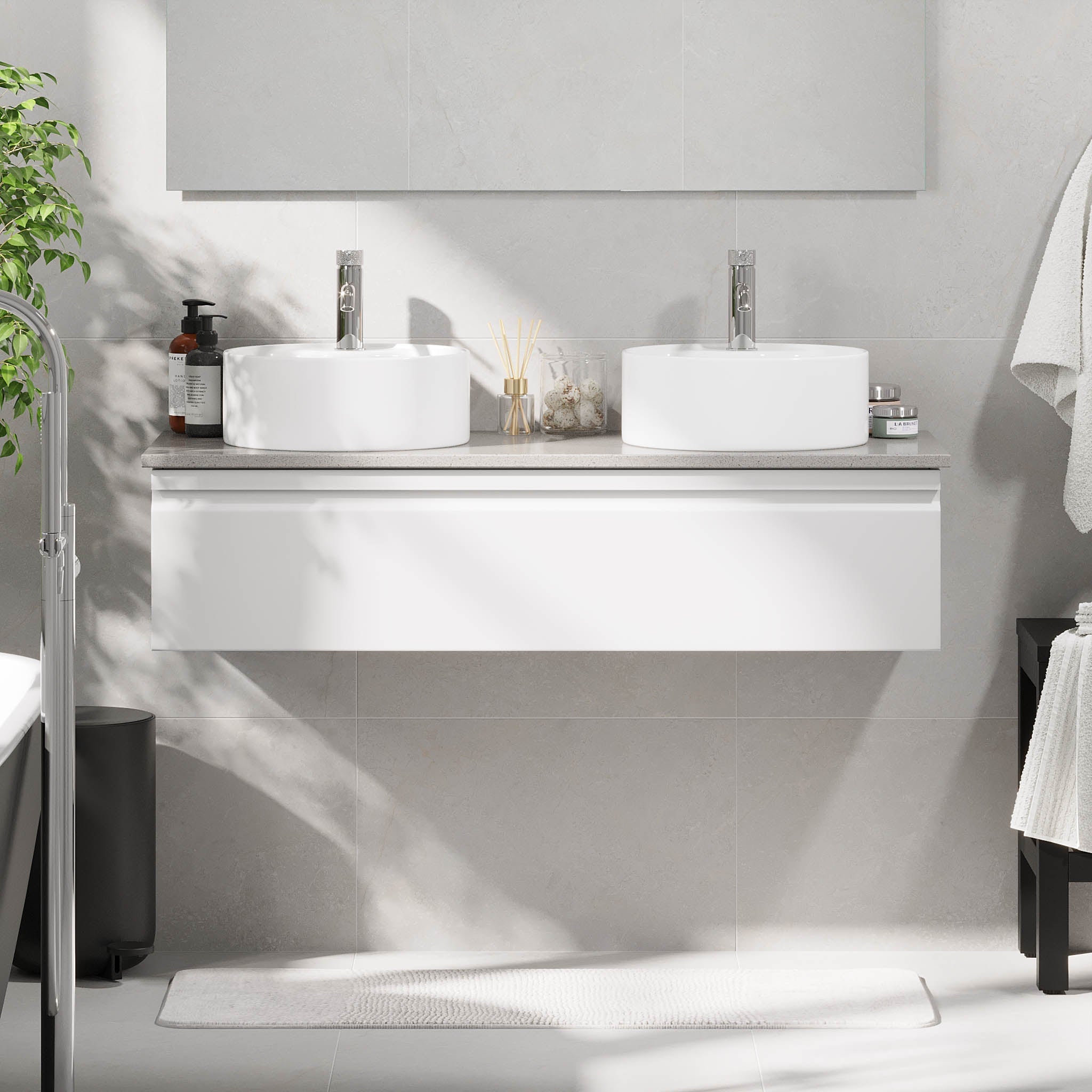 Mirage, Furniture Set - Code, White Mat - 80 cm - MASTERSTORE - 8595677192599 - Furniture Set - Code - 89 - 080 - 03 - 01 - 40 - 8595677192599