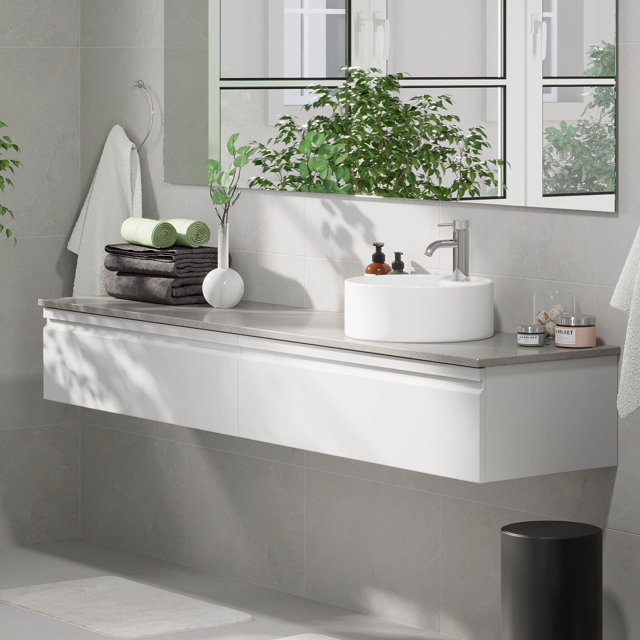 Mirage, Furniture Set - Code, White Mat - 80 cm - MASTERSTORE - 8595677192599 - Furniture Set - Code - 89 - 080 - 03 - 01 - 40 - 8595677192599