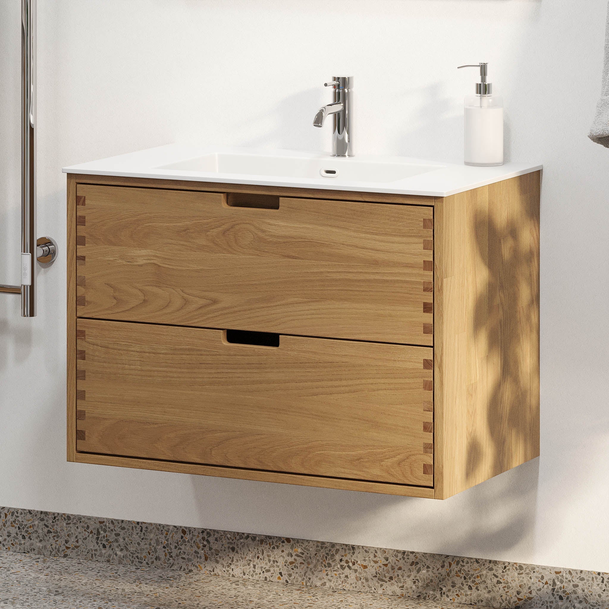 Egeskov, Furniture Set - Basin & Cabinet, Oak - 80 cm - MASTERSTORE - 8595677194012 - Furniture Set - Code - 96-080-52-86-40 - 8595677194012