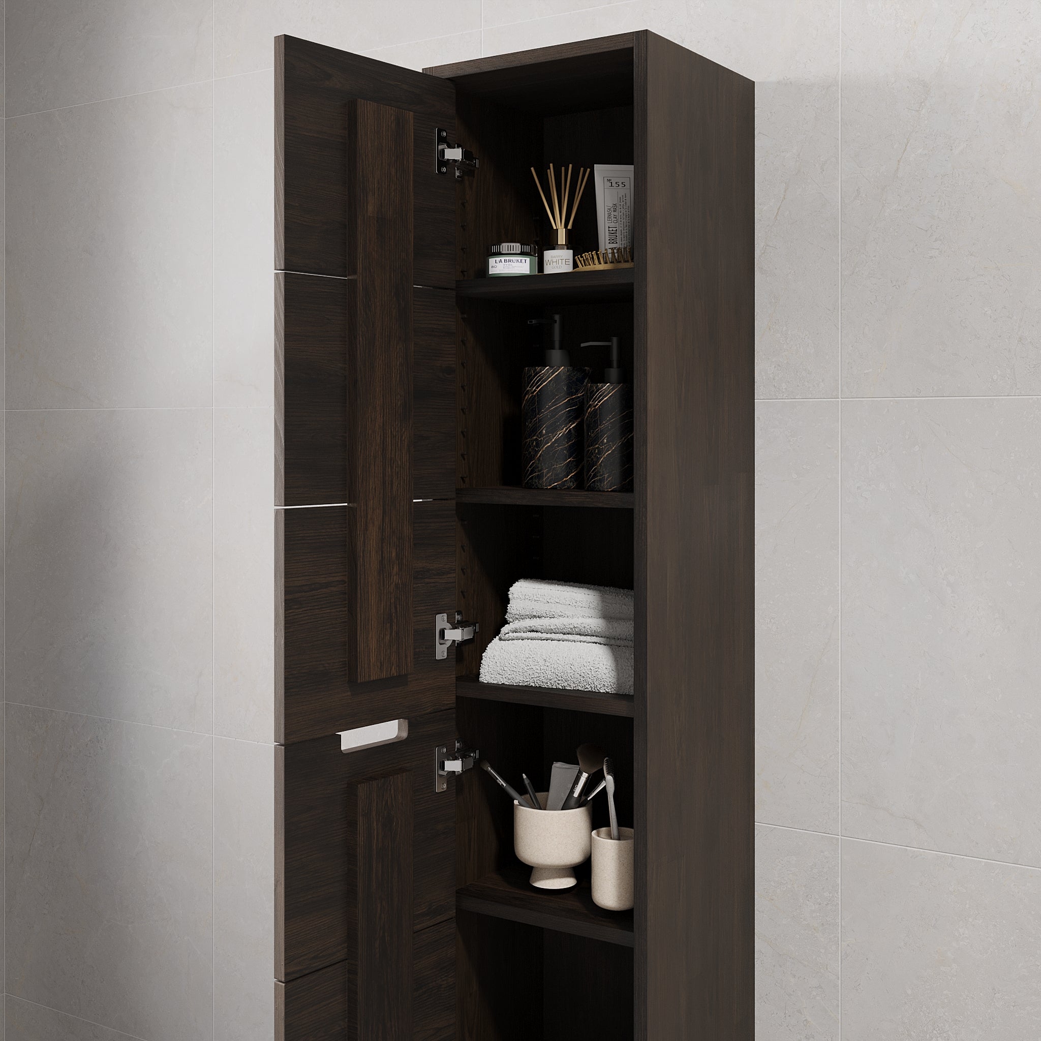 Egeskov, Furniture Set - High Cabinet, Oak Black - 35 cm - MASTERSTORE - 8595677194128 - Furniture Set - Code - 96-035-52-82-42 - 8595677194128