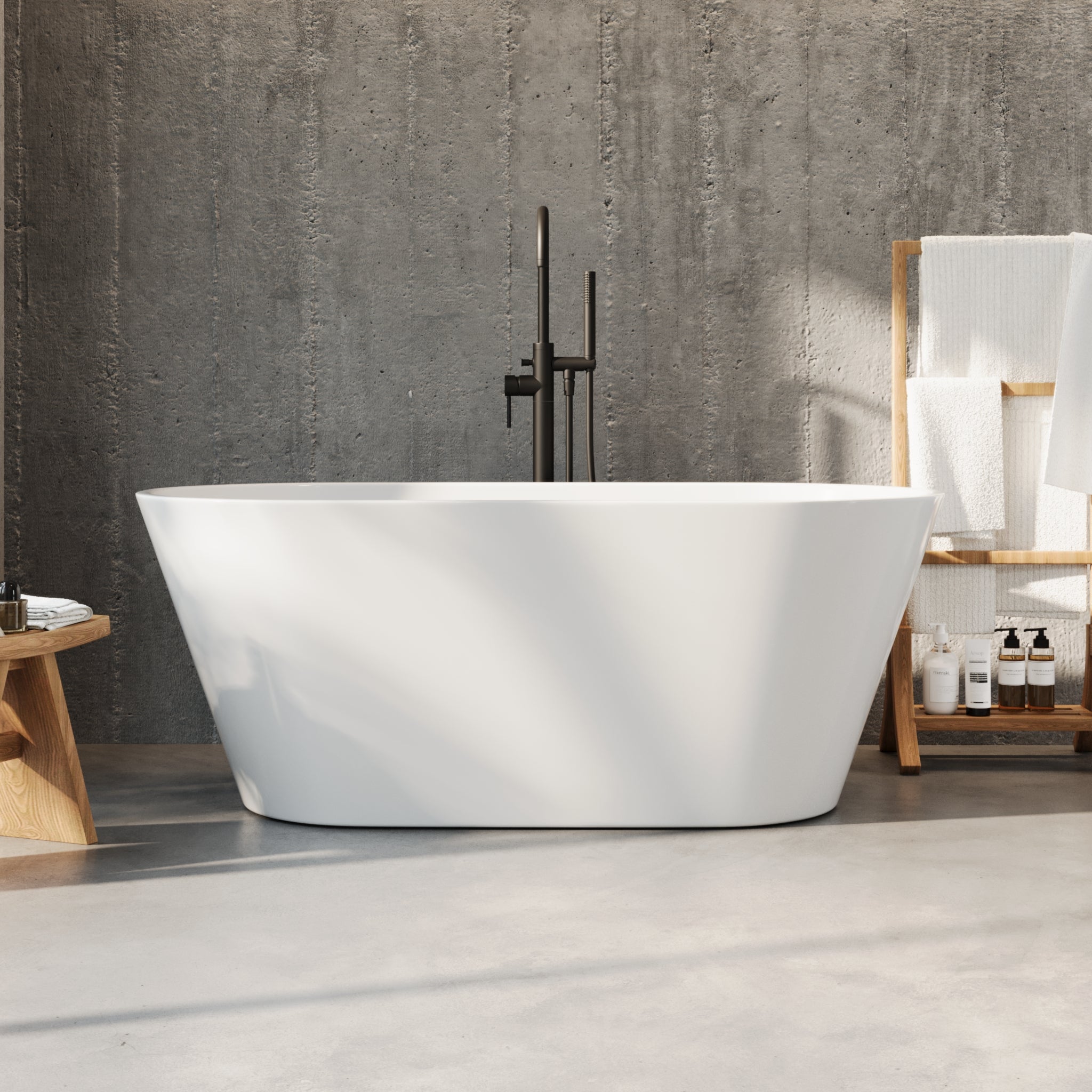 Edison, Bathtub, White Glossy - 150 cm - MASTERSTORE - 8595677194234 - Bathtub - 47-150-15-11-02 - 8595677194234