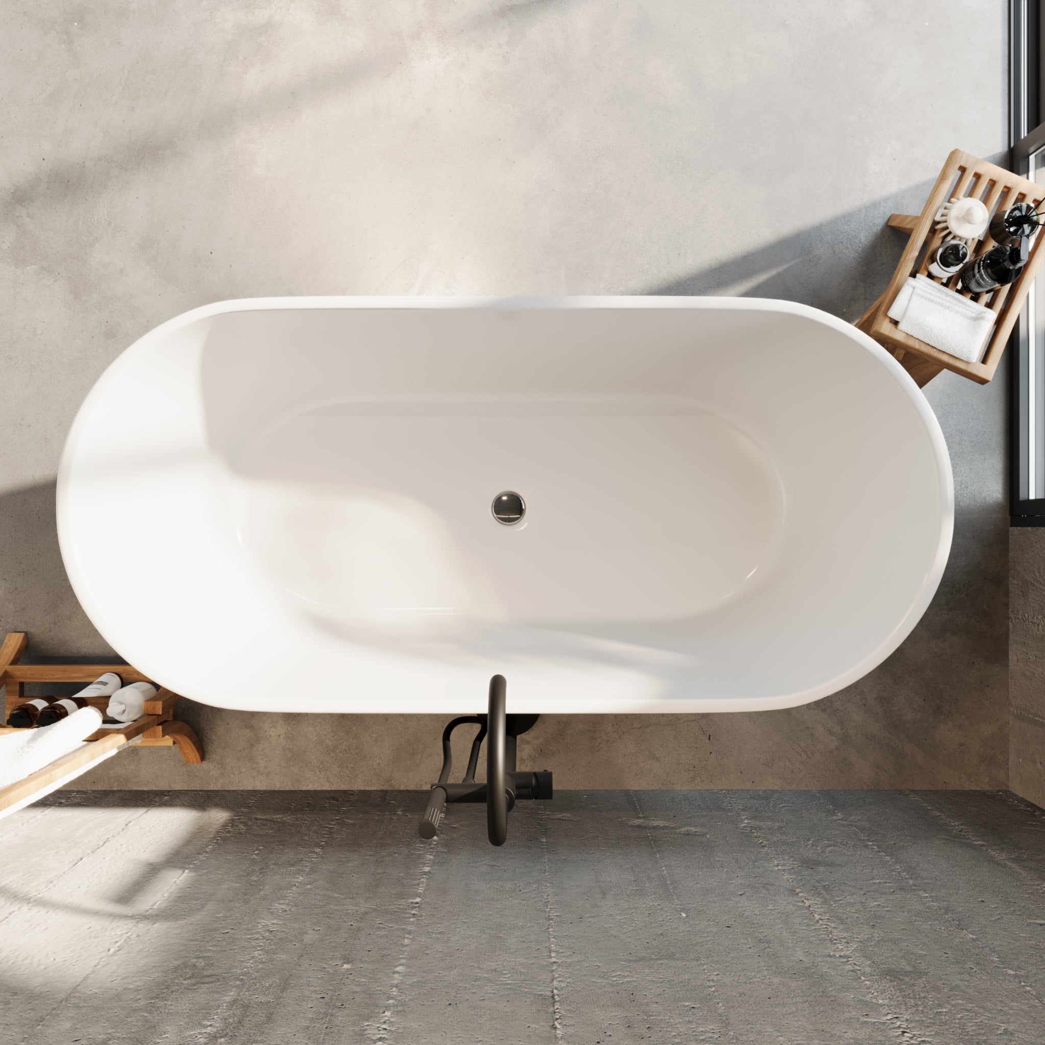Edison, Bathtub, White Glossy - 160 cm - MASTERSTORE - 8595677194241 - Bathtub - 47-160-15-11-02 - 8595677194241