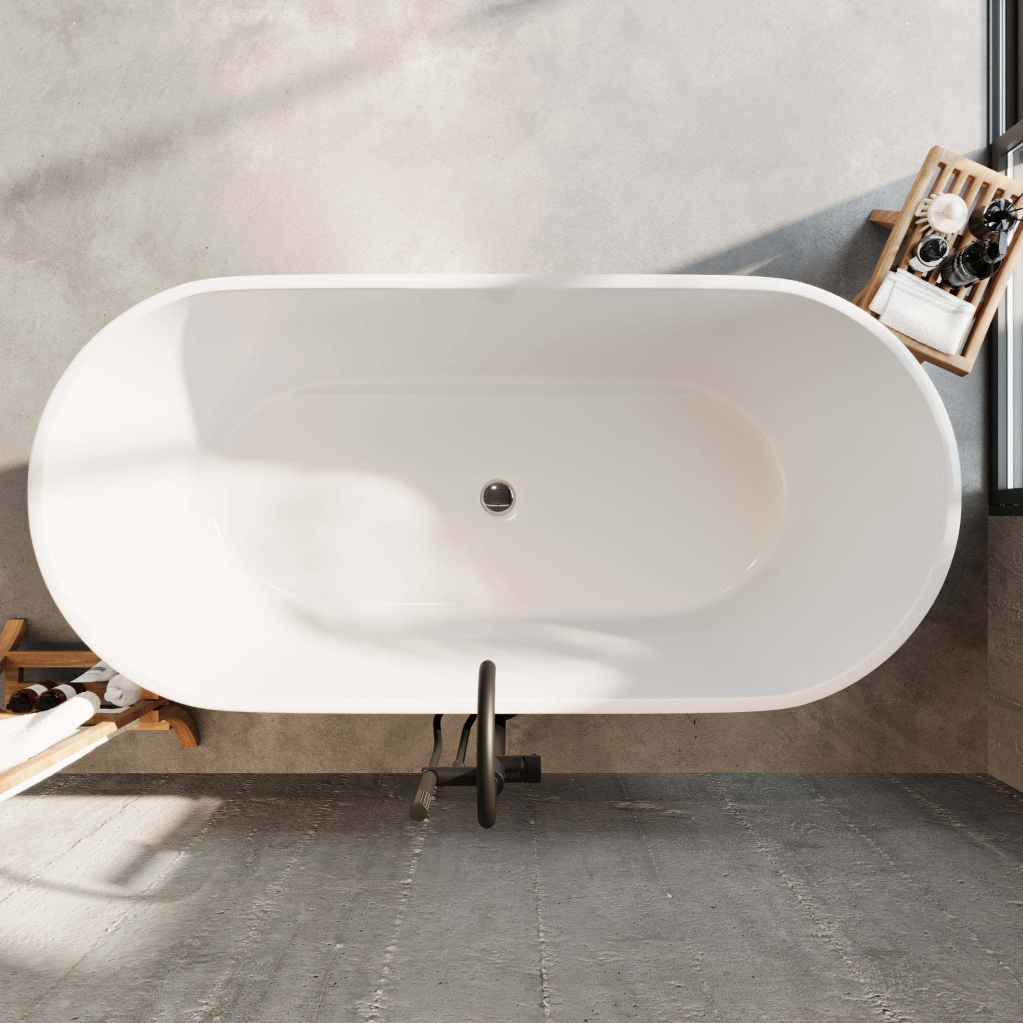 Edison, Bathtub, White Glossy - 170 cm - MASTERSTORE - 8595677194258 - Bathtub - 47-170-15-11-02 - 8595677194258