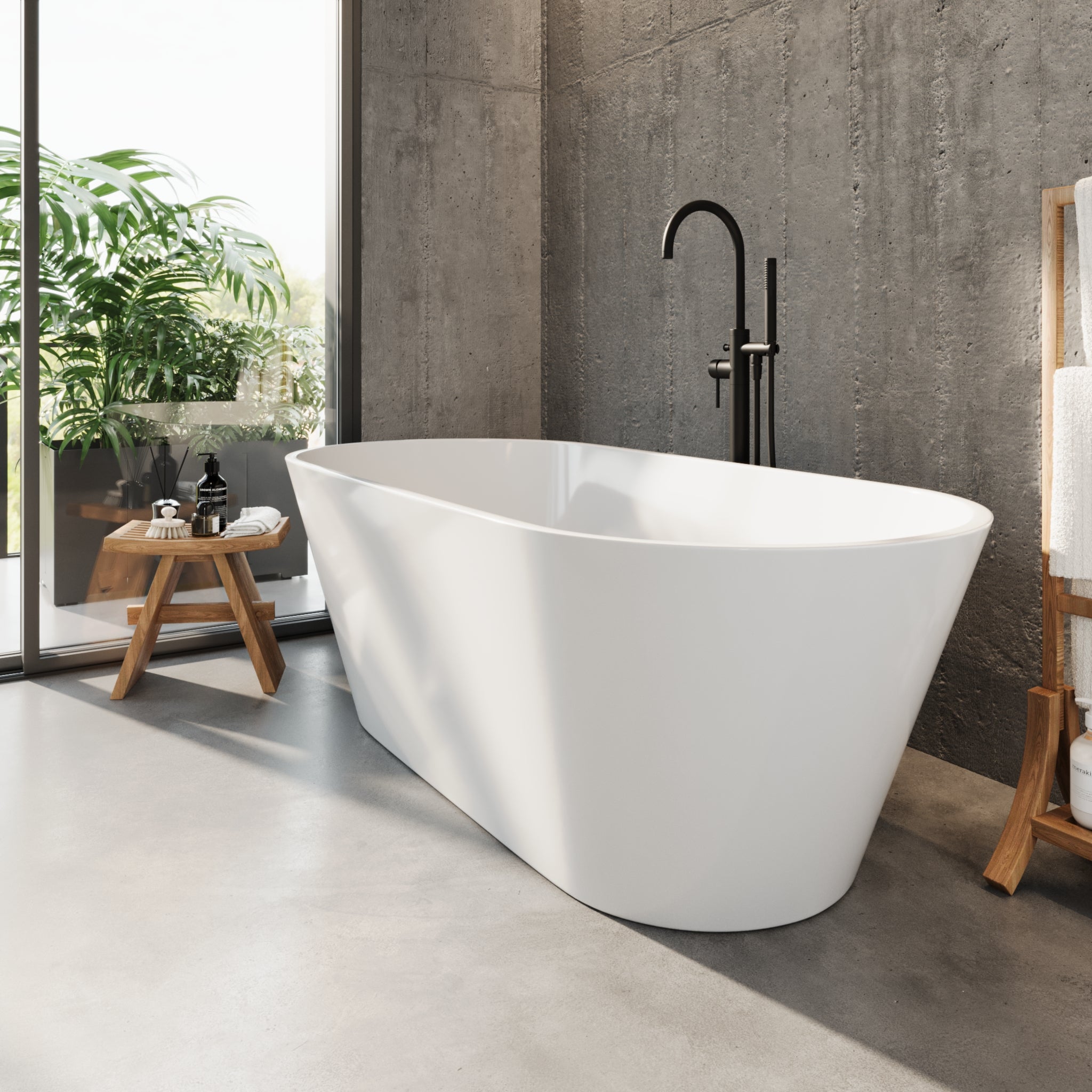 Edison, Bathtub, White Glossy - 170 cm - MASTERSTORE - 8595677194258 - Bathtub - 47-170-15-11-02 - 8595677194258