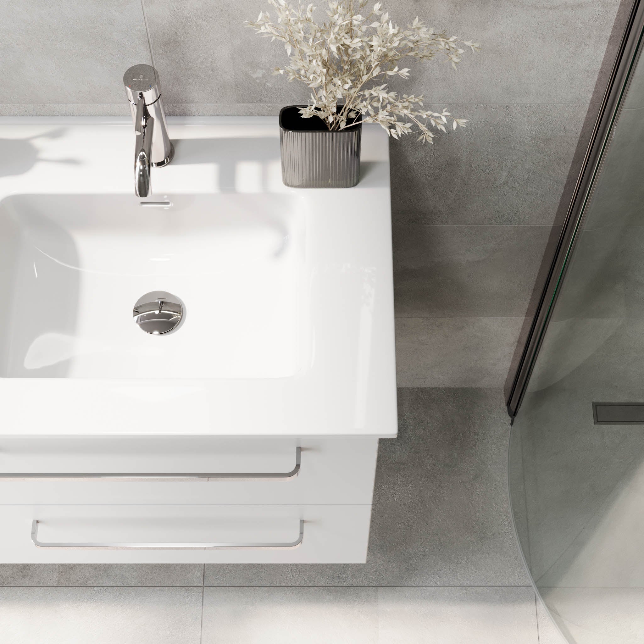 Voss, Furniture Set - Basin & Cabinet, White Mat - 120 cm - MASTERSTORE - 8595677194340 - Furniture Set - Basin & Cabinet - 70-120-54-01-62 - 8595677194340
