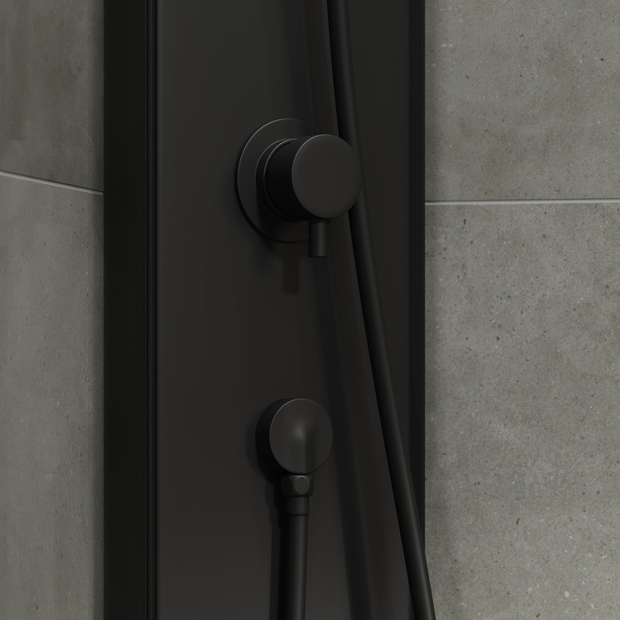 Austin, Shower Cabin Set - Code, Clear/Black - 90 cm - MASTERSTORE - 8595677199468 - Shower Cabin Set - Code - 20 - 090 - 14 - 02 - 02 - 8595677199468