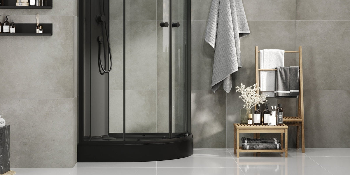 Austin, Shower Cabin Set - Code, Clear/Black - 90 cm - MASTERSTORE - 8595677199468 - Shower Cabin Set - Code - 20 - 090 - 14 - 02 - 02 - 8595677199468