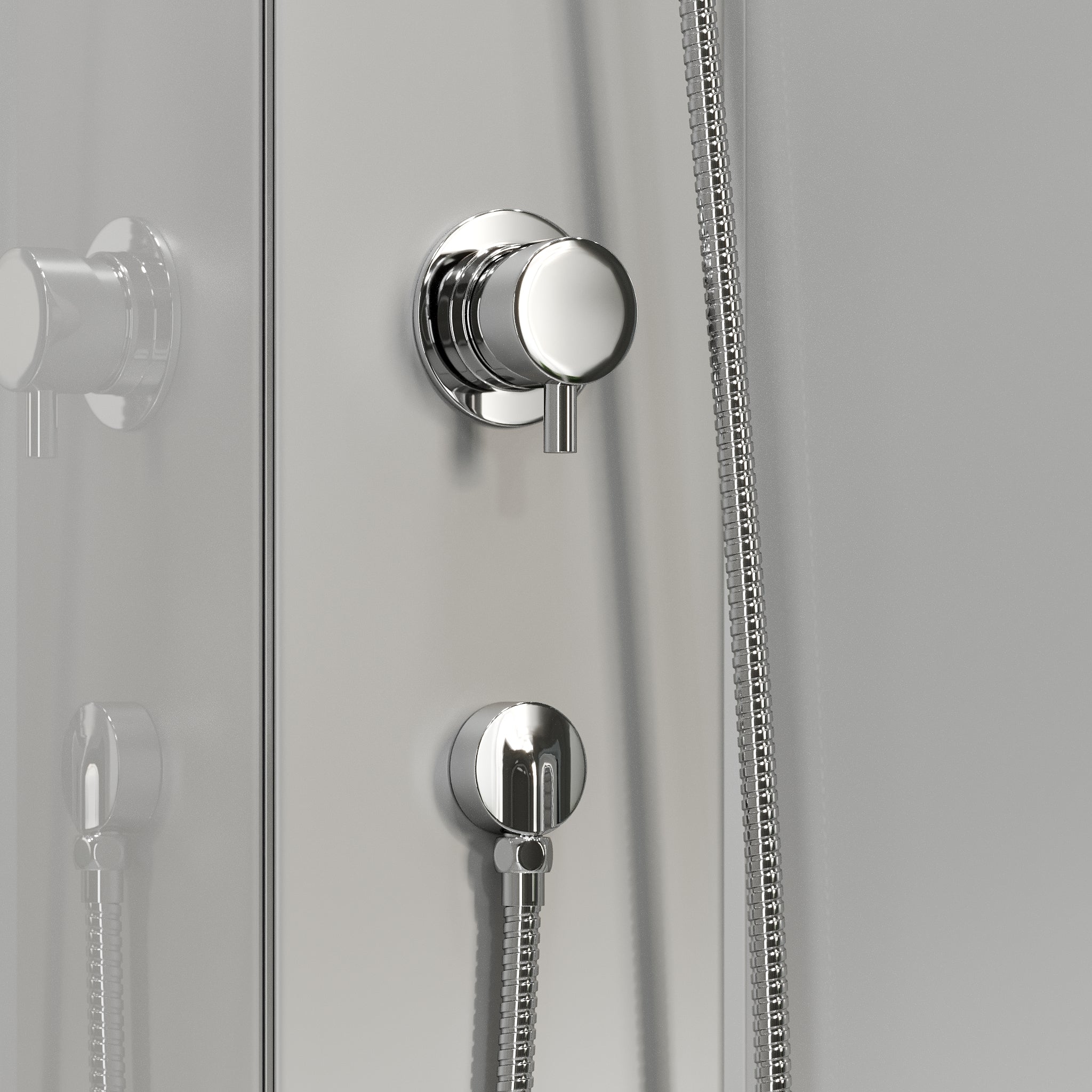 Austin, Shower Cabin Set - Code, Clear/Satin - 90 cm - MASTERSTORE - 8595677199475 - Shower Cabin Set - Code - 20 - 090 - 14 - 67 - 02 - 8595677199475