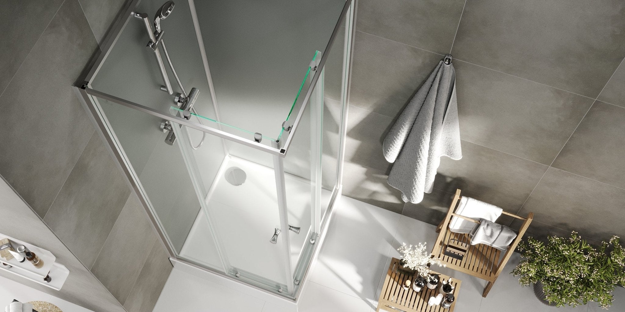 Dayton, Shower Cabin Set - Code, Clear/Satin - 80 cm - MASTERSTORE - 8595677199482 - Shower Cabin Set - Code - 20 - 080 - 15 - 67 - 02 - 8595677199482