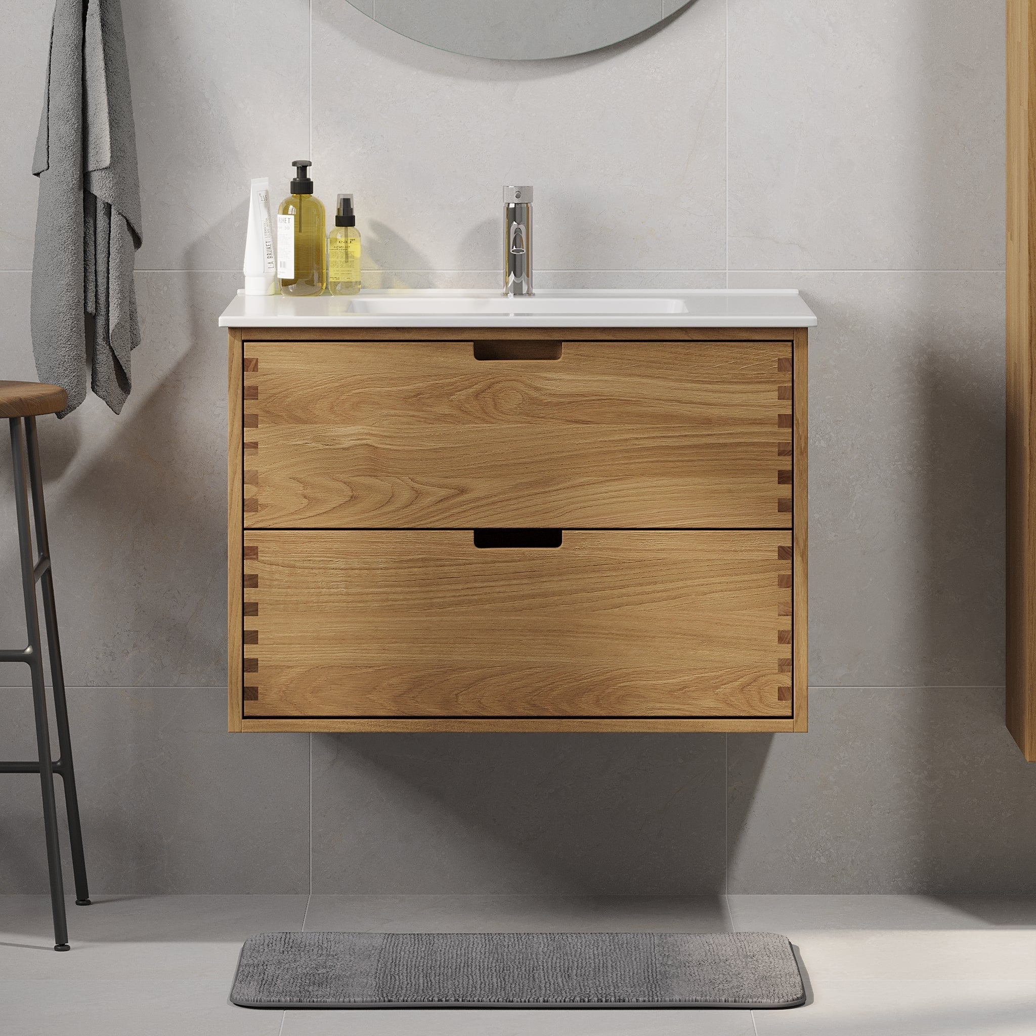 Gribskov, Furniture Set - Code, Oak - 80 cm - MASTERSTORE - 8595677199505 - Furniture Set - Code - 96 - 080 - 54 - 86 - 40 - 8595677199505