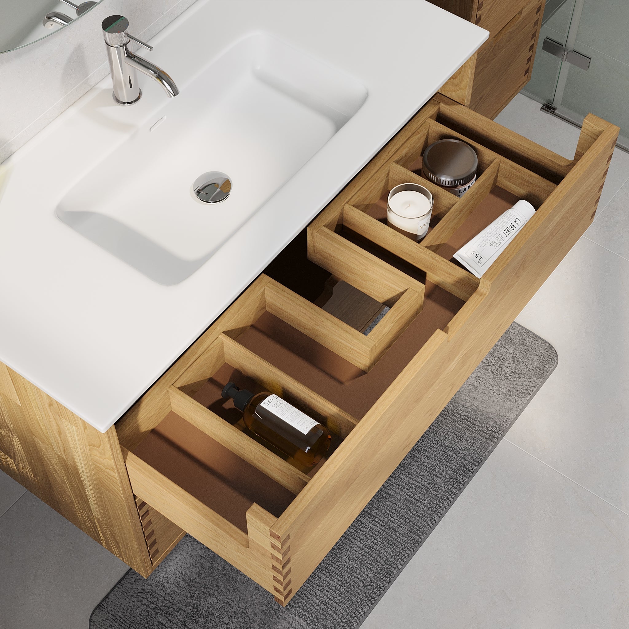 Gribskov, Furniture Set - Code, Oak - 120 cm - MASTERSTORE - 8595677199529 - Furniture Set - Code - 96 - 120 - 54 - 86 - 40 - 8595677199529