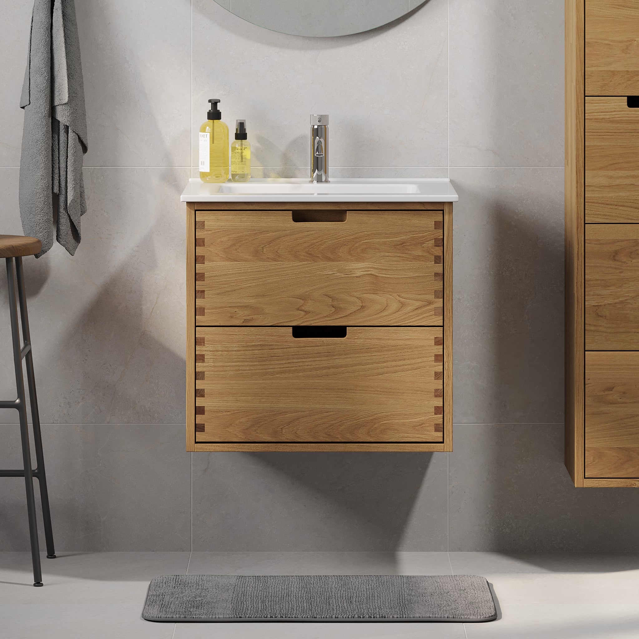 Gribskov, Furniture Set - Code, Oak - 120 cm - MASTERSTORE - 8595677199529 - Furniture Set - Code - 96 - 120 - 54 - 86 - 40 - 8595677199529