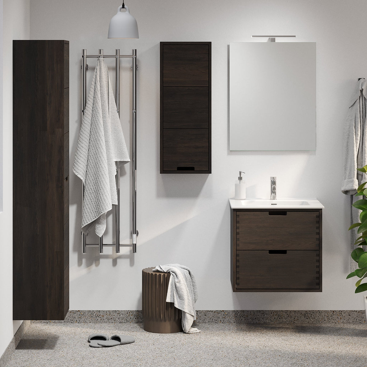 Gribskov, Furniture Set - Code, Oak Black - 60 cm - MASTERSTORE - 8595677199567 - Furniture Set - Code - 96 - 060 - 54 - 82 - 40 - 8595677199567