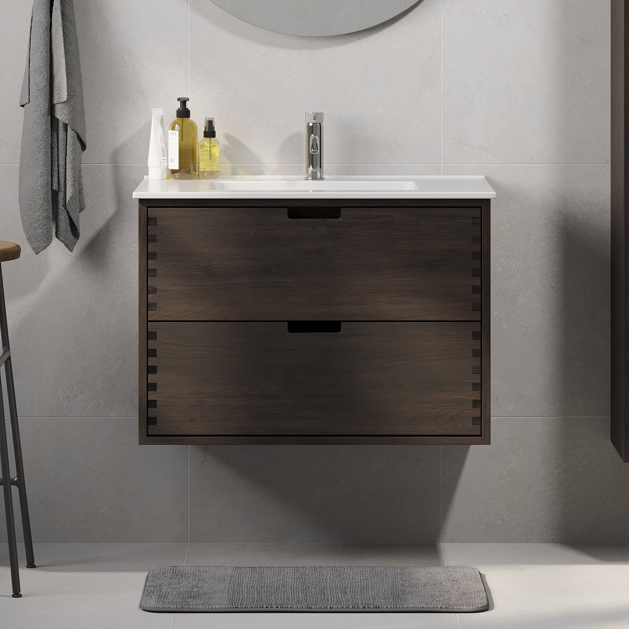 Gribskov, Furniture Set - Code, Oak Black - 80 cm - MASTERSTORE - 8595677199574 - Furniture Set - Code - 96 - 080 - 54 - 82 - 40 - 8595677199574