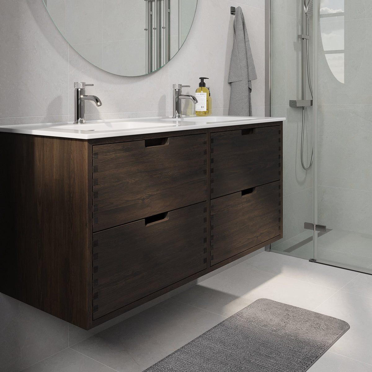 Gribskov, Furniture Set - Code, Oak Black - 120 cm - MASTERSTORE - 8595677199598 - Furniture Set - Code - 96 - 120 - 54 - 82 - 40 - 8595677199598