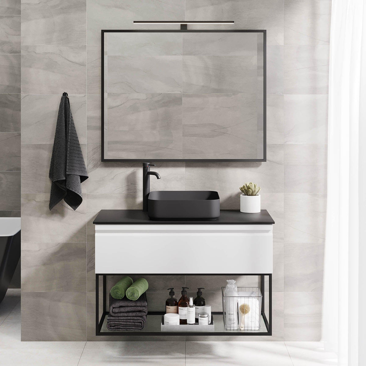 Kvalsund, Furniture Set - Code, White Mat - 120 cm - MASTERSTORE - 8595677152814 - Furniture Set - Code - 89 - 120 - 25 - 01 - 30 - 8595677152814