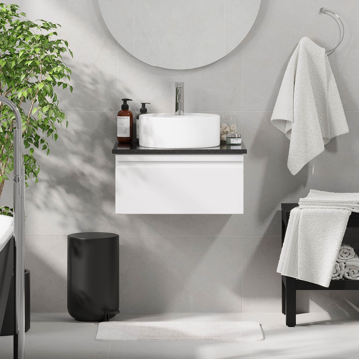 Mirage, Furniture Set - Code, White Mat - 80 cm - MASTERSTORE - 8595677192605 - Furniture Set - Code - 89 - 080 - 03 - 01 - 41 - 8595677192605