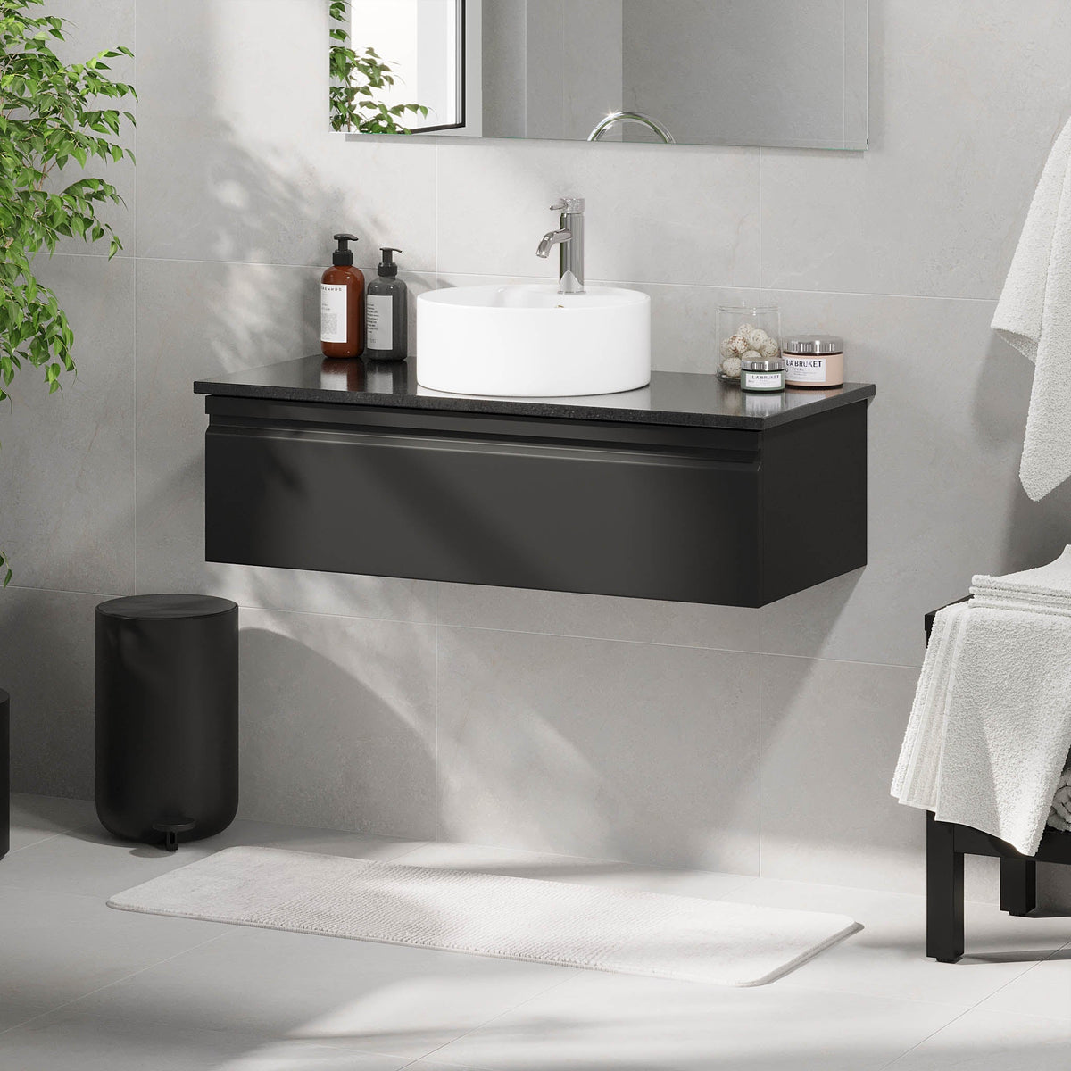 Mirage, Furniture Set - Code, Black Mat - 120 cm - MASTERSTORE - 8595677192803 - Furniture Set - Code - 89 - 120 - 03 - 02 - 43 - 8595677192803