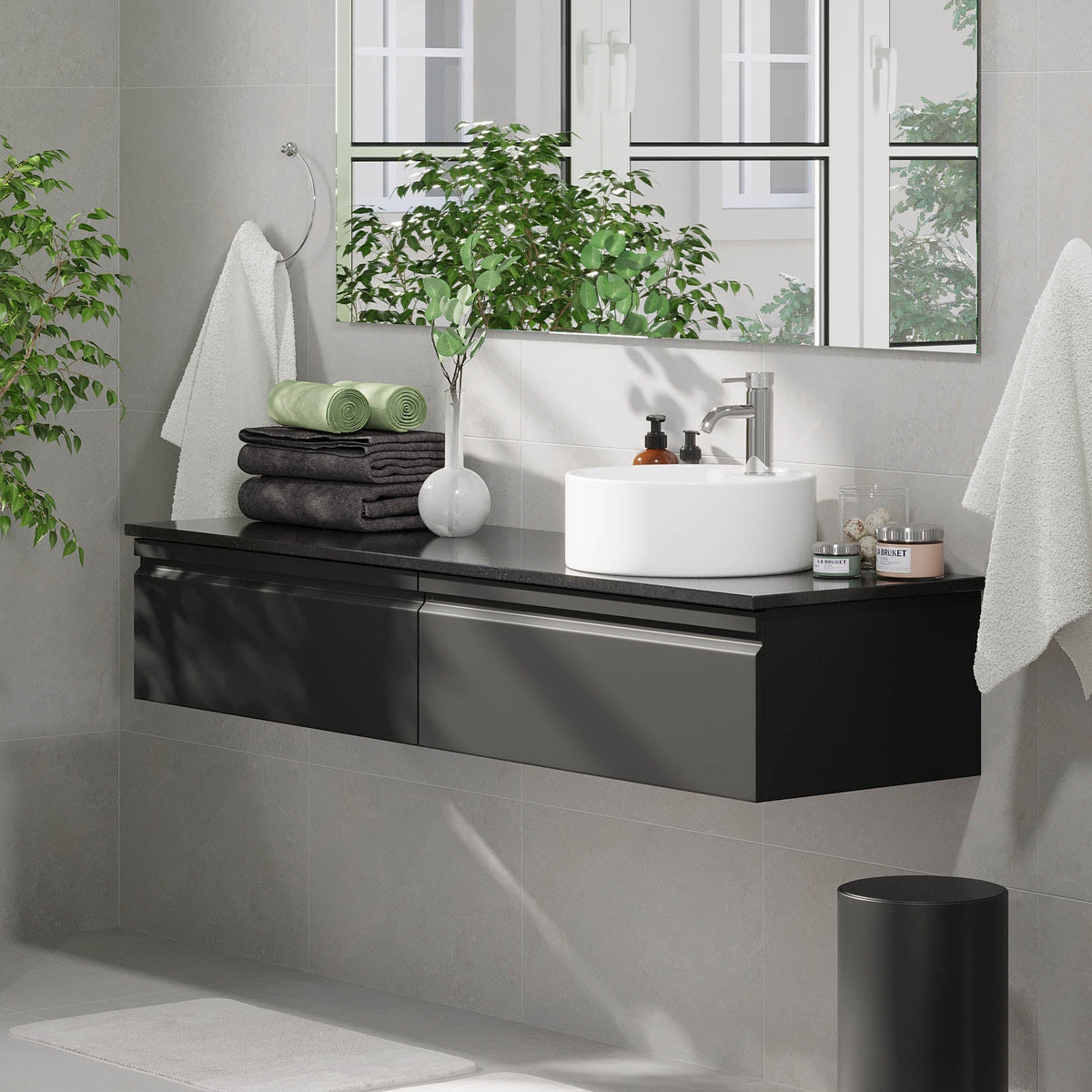 Mirage, Furniture Set - Code, Black Mat - 120 cm - MASTERSTORE - 8595677192803 - Furniture Set - Code - 89 - 120 - 03 - 02 - 43 - 8595677192803