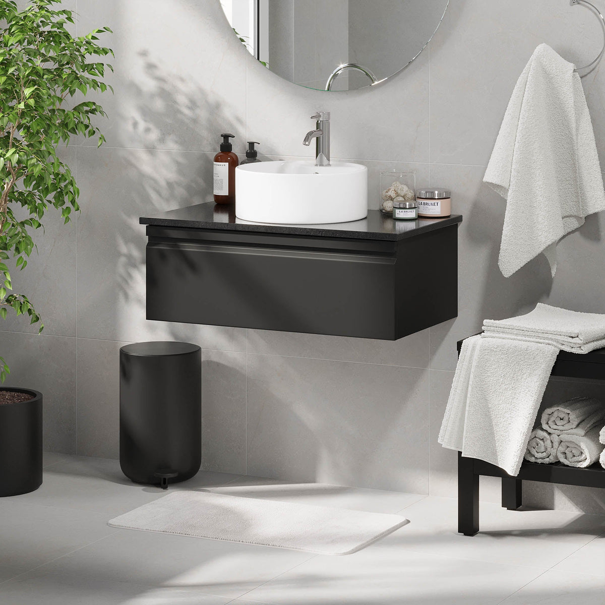 Mirage, Furniture Set - Code, Black Mat - 120 cm - MASTERSTORE - 8595677192803 - Furniture Set - Code - 89 - 120 - 03 - 02 - 43 - 8595677192803