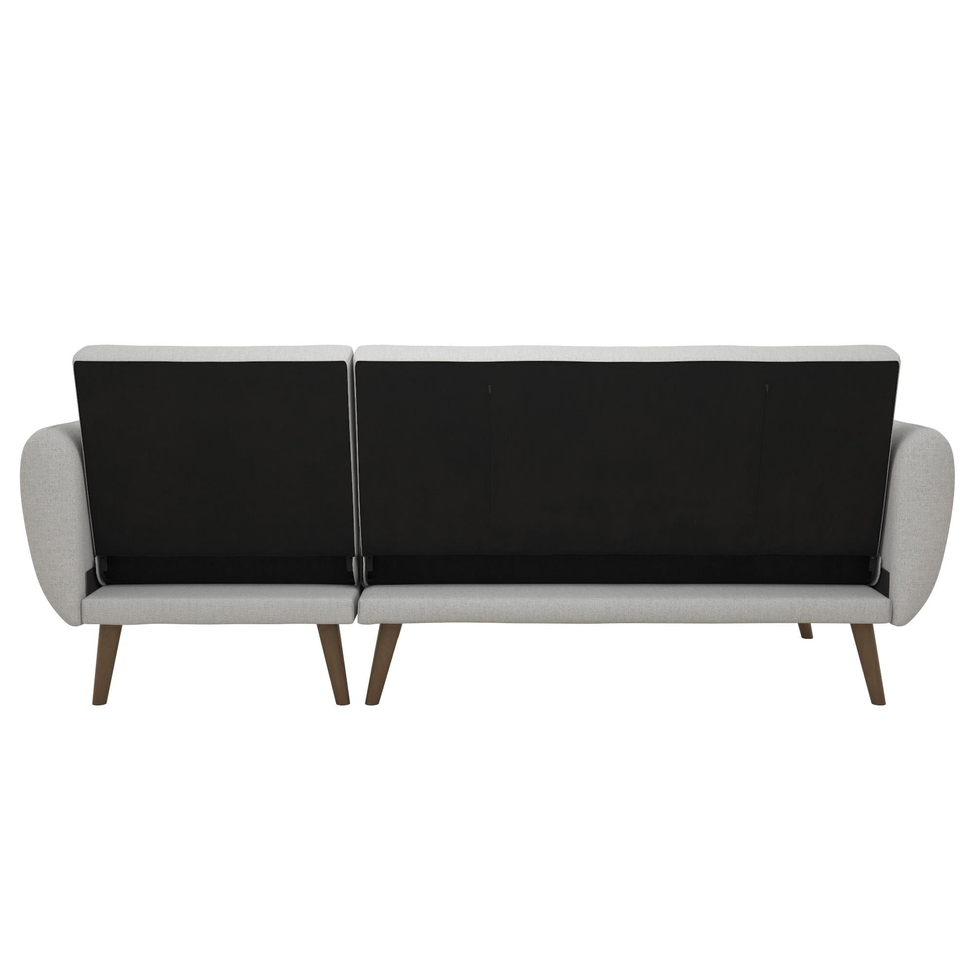 Brittany 3 - sits bäddsoffa med schäslong, ljusGrå - Bäddsoffor - Brittany 3 Seater Sofa Bed with Chaise, Light Grey - MASTERSTORE - Sovesofaer - 2275429N -