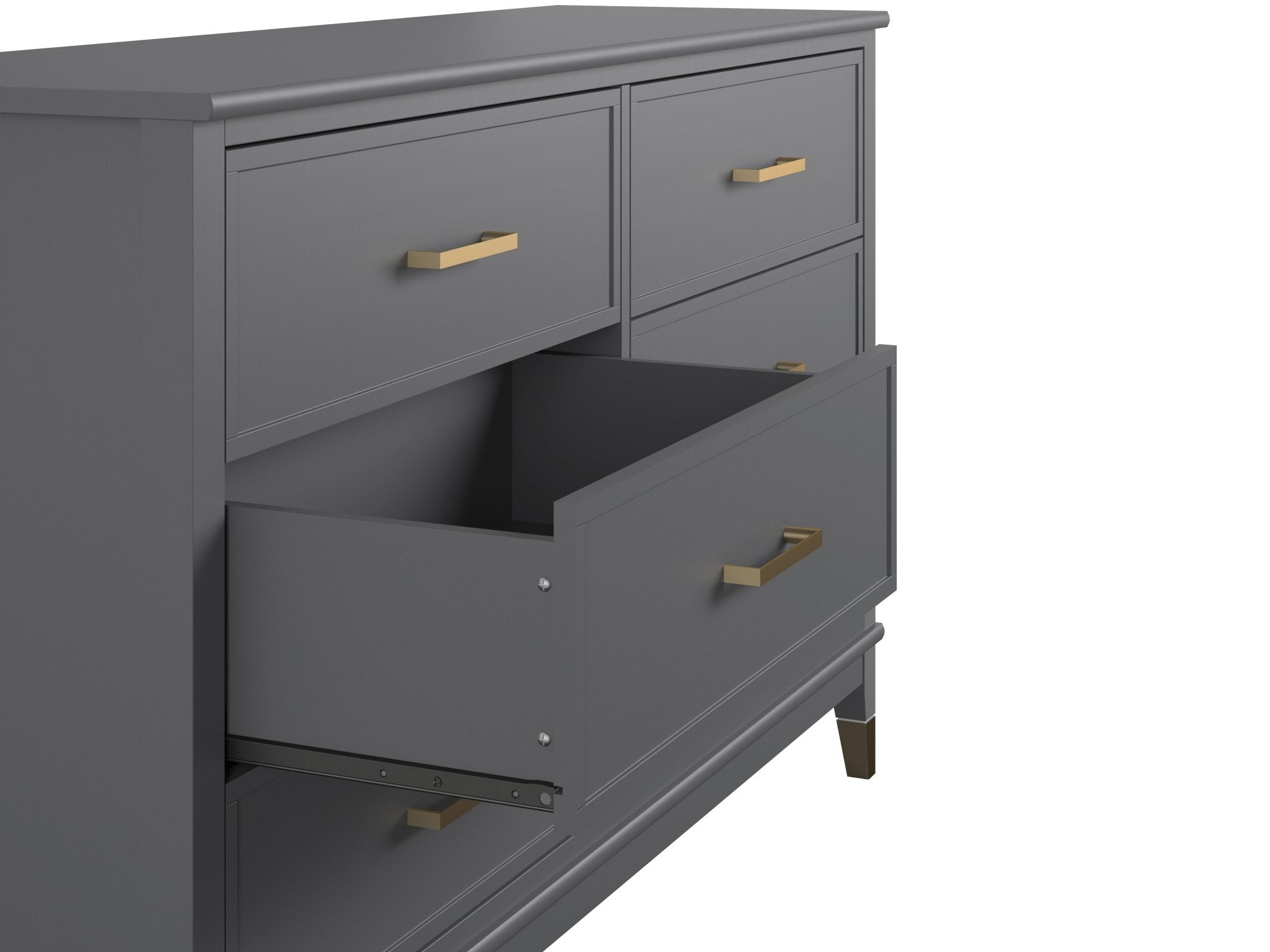 Westerleigh byrå med 6 lådor, grå