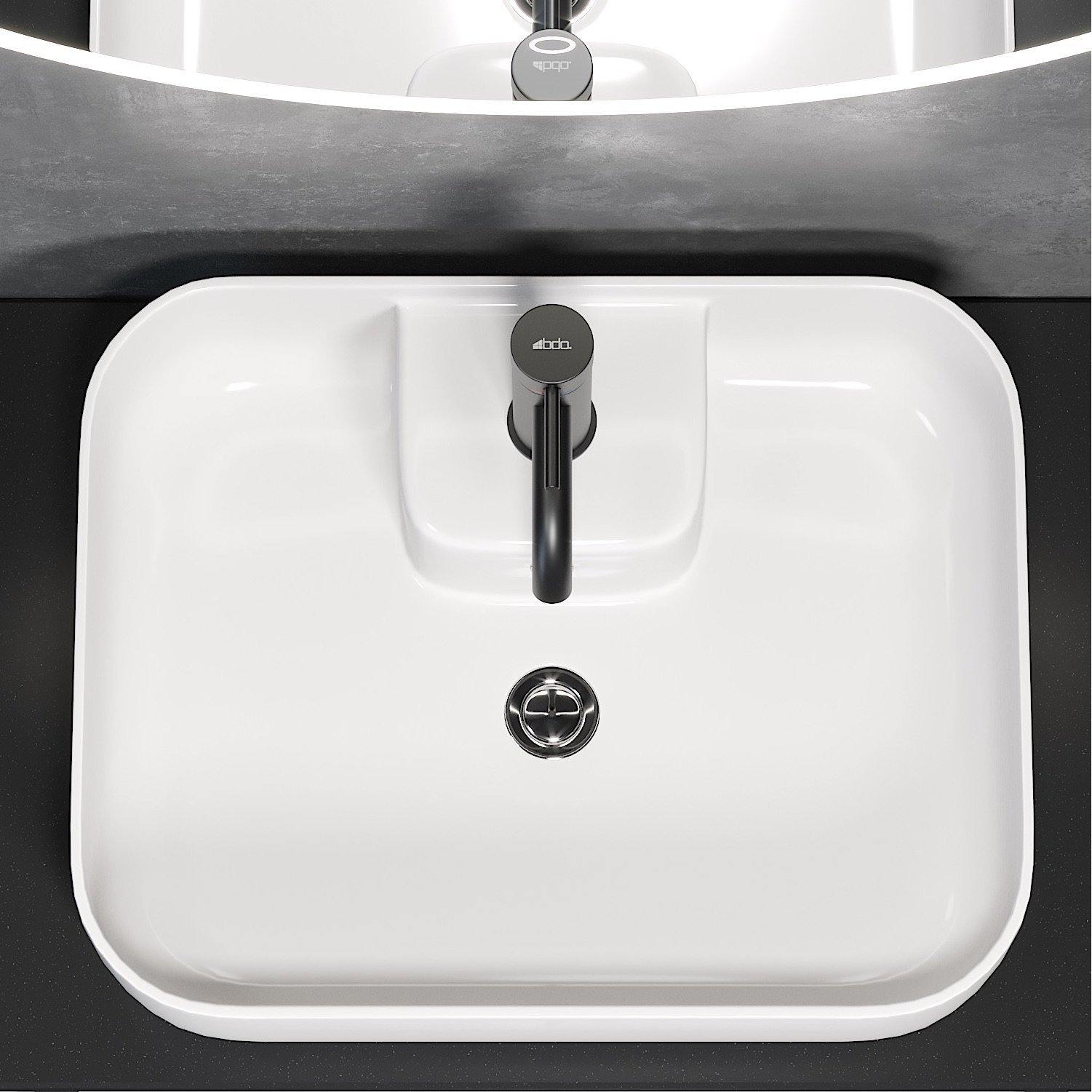 Fristående Tvättställ Kristiansand, Vitt - Handfat - _usp:10_year_warranty.svg:10 ÅRS GARANTI, _vendor:bda-living.png, Fritstående håndvaske, Håndvask, Vit - HomeTomato Sweden
