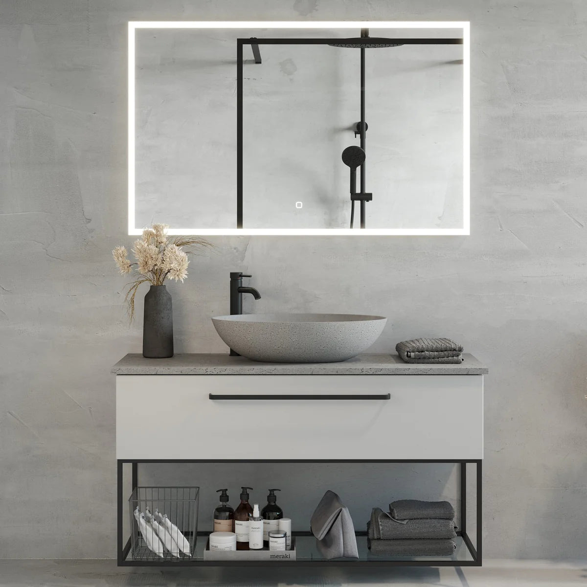 Viggja Compact Badrumsmöbel, Vit Matt