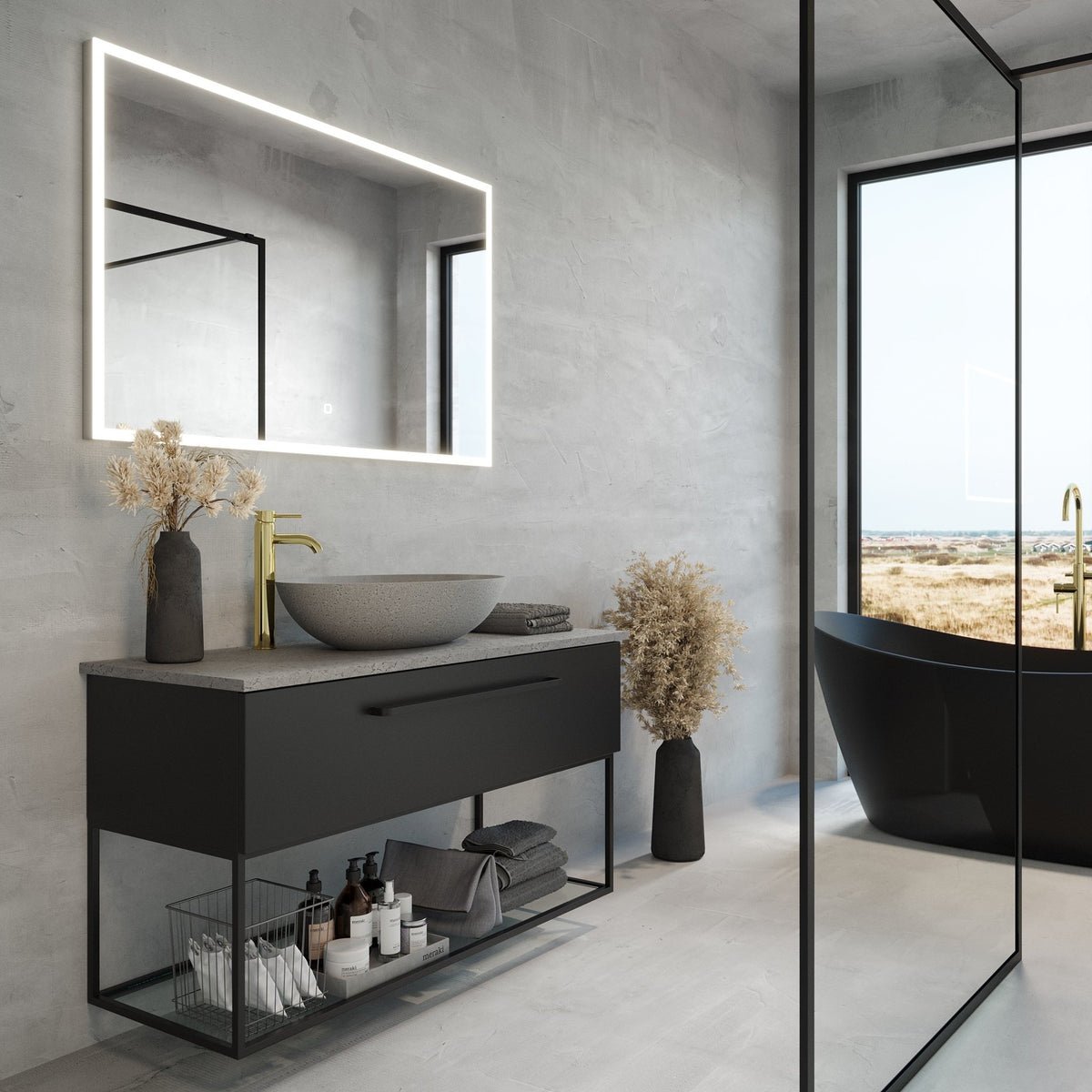 Viggja Compact Badrumsmöbel, Vit Matt